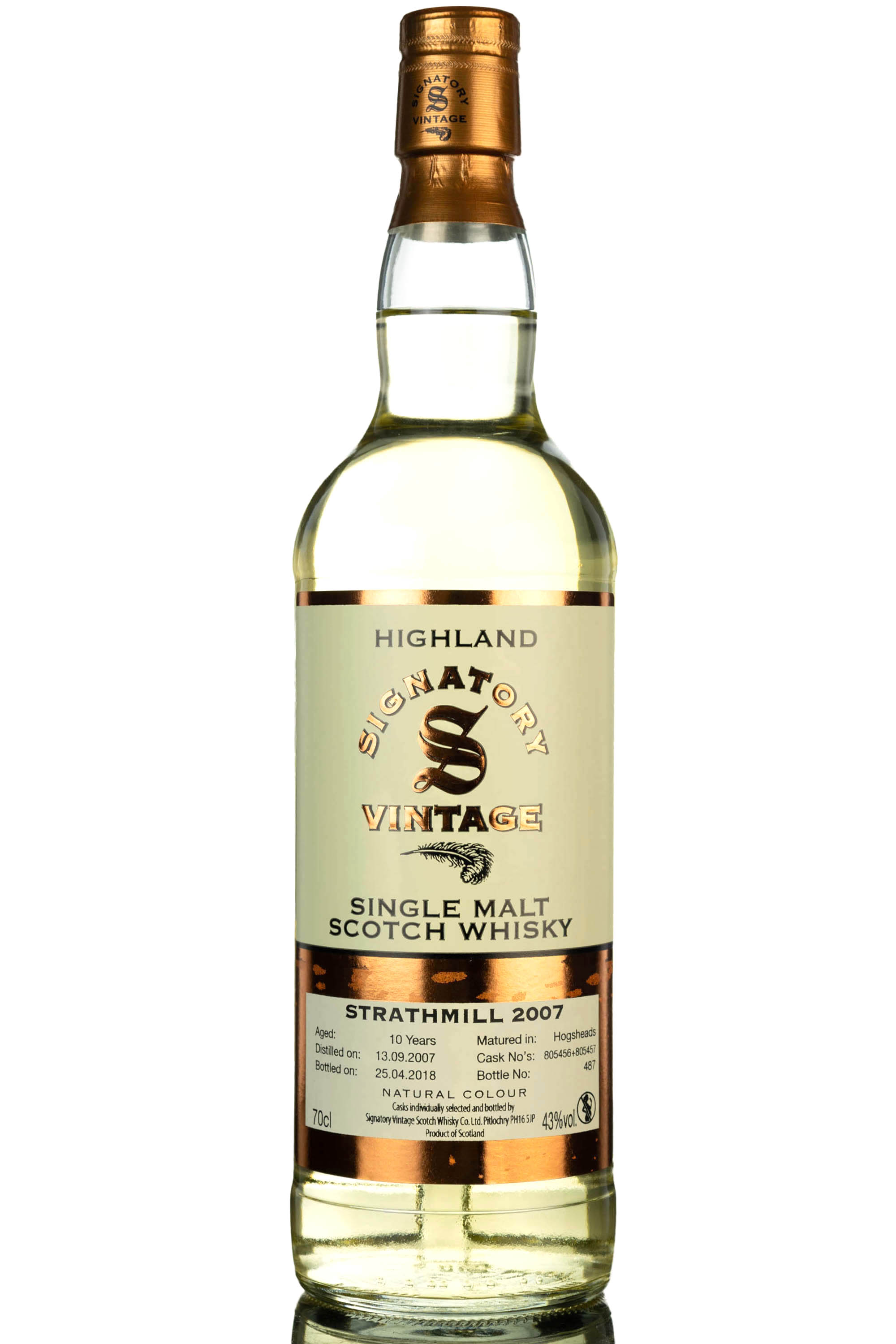 Strathmill 2007-2018 - 10 Year Old - Signatory Vintage - Cask 805456-805457