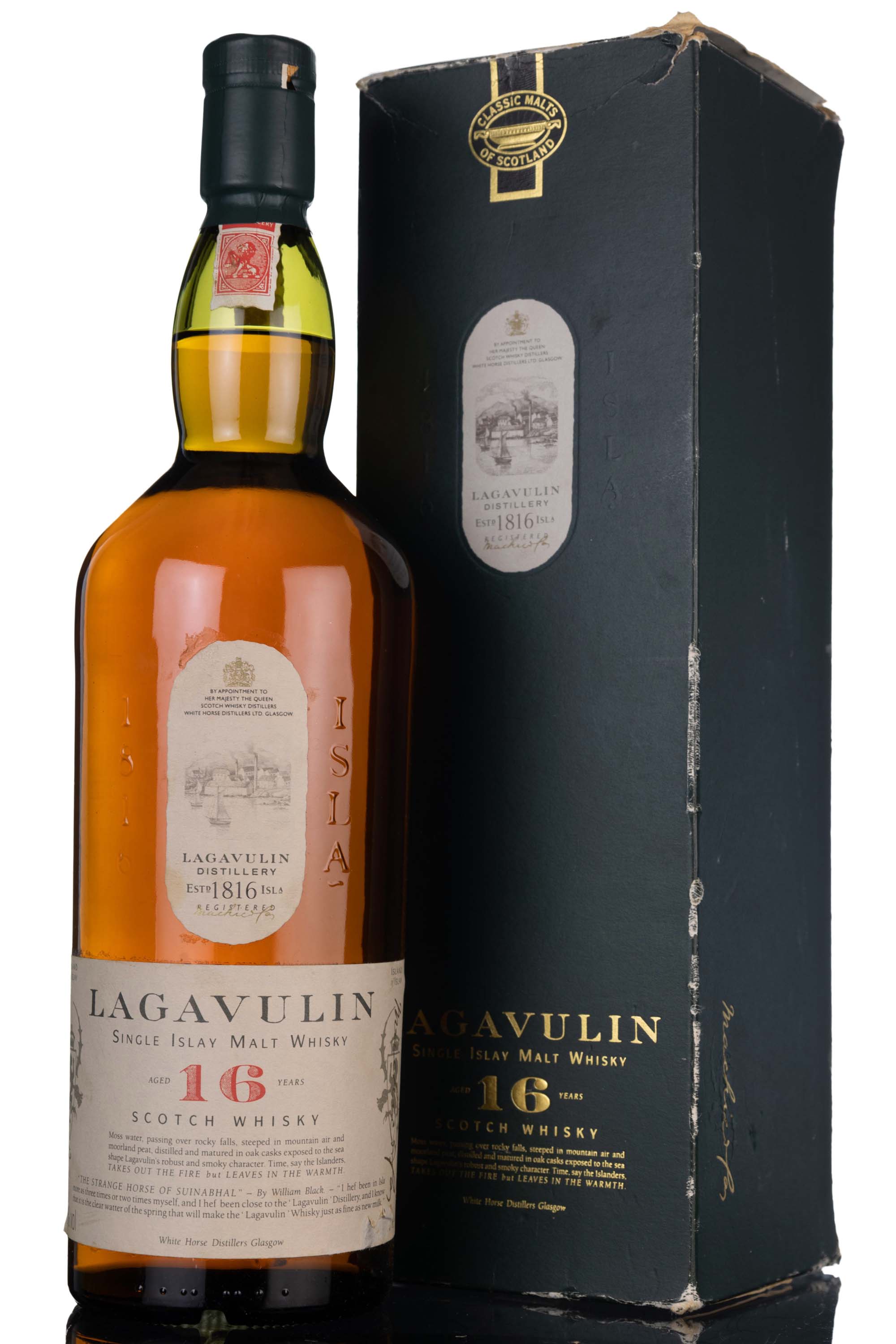 Lagavulin 16 Year Old - White Horse - 1990s - 1 Litre