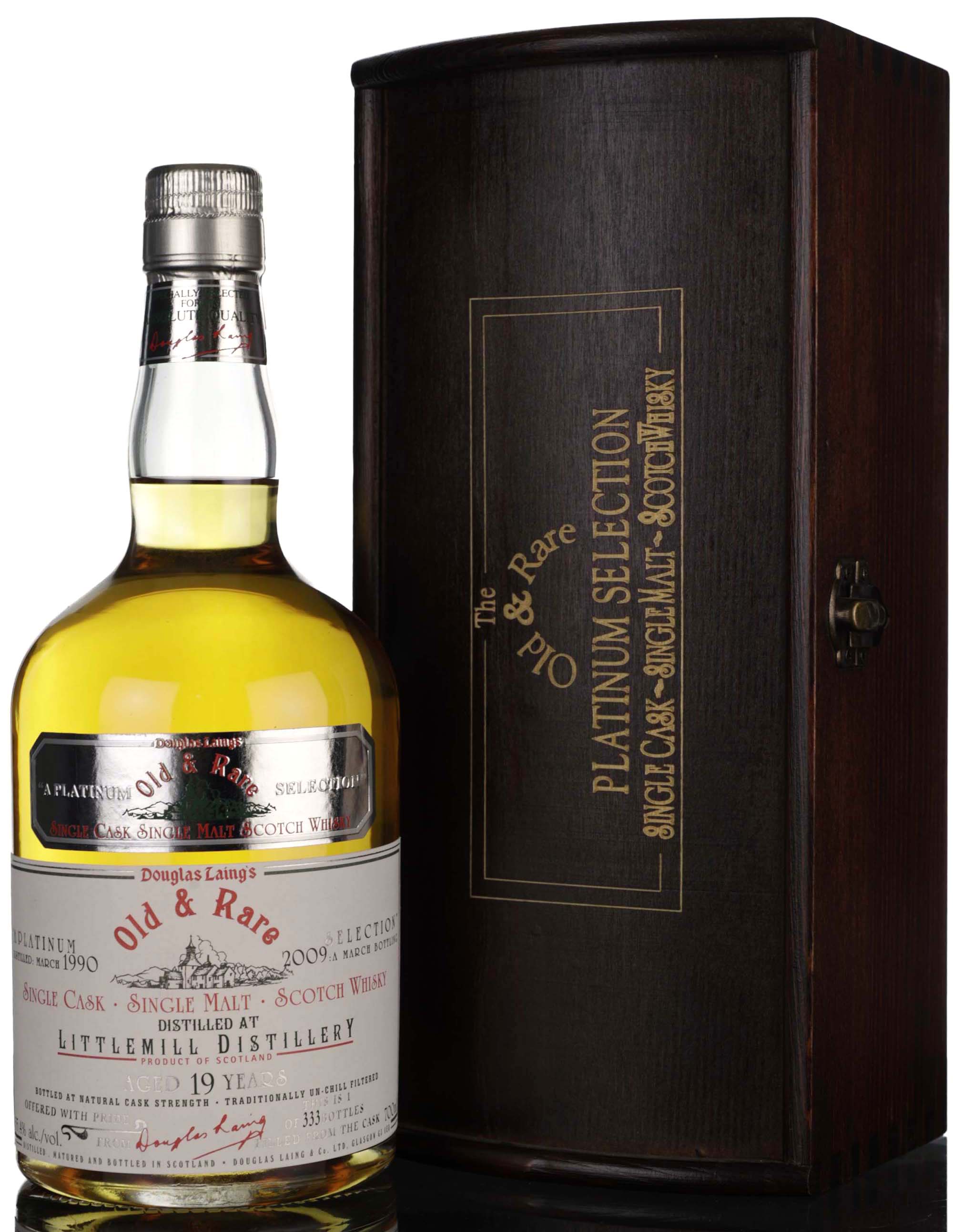 Littlemill 1990-2009 - 19 Year Old - Douglas Laing - Old & Rare Platinum Selection - Singl