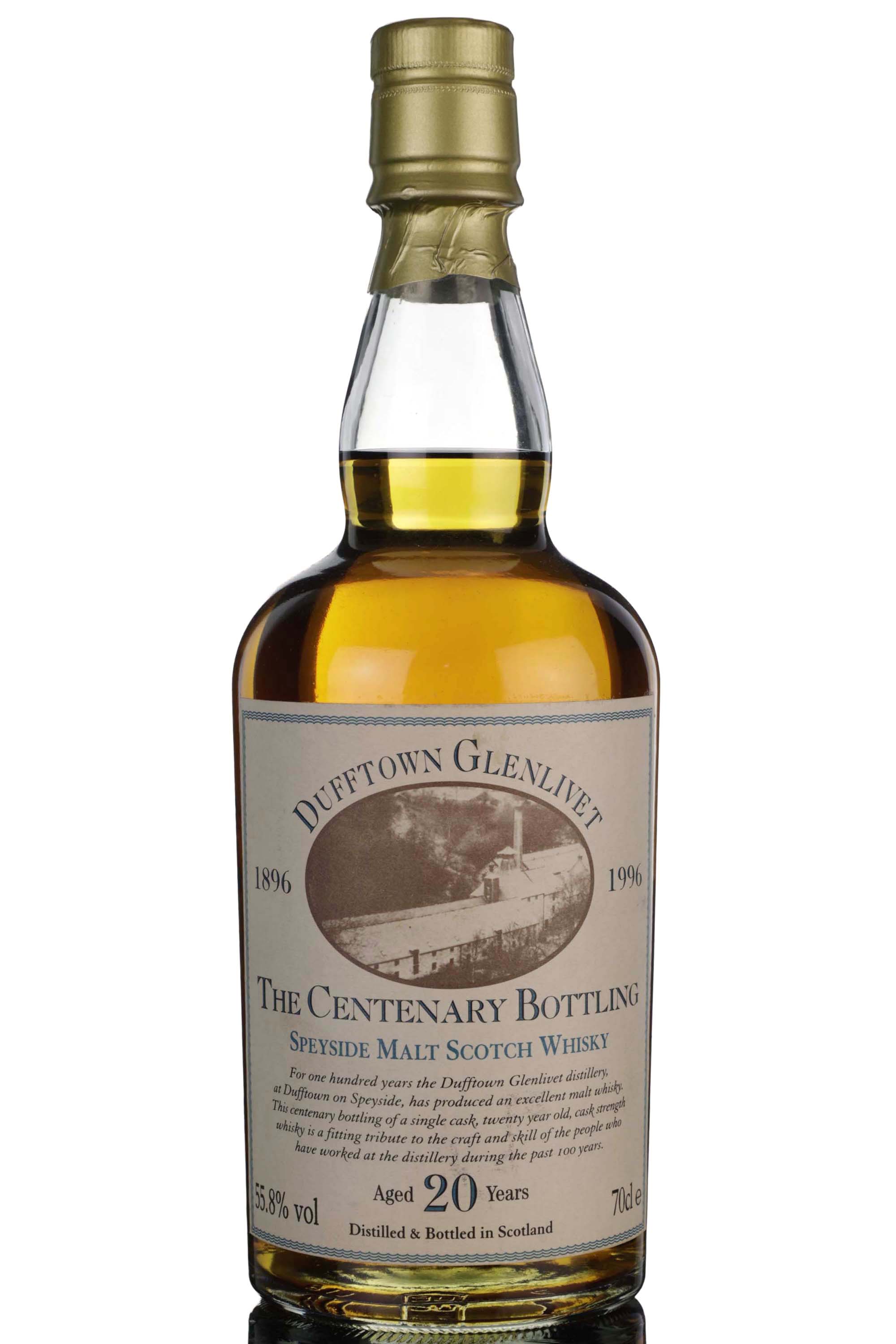 Dufftown 20 Year Old - Centenary Bottling 1896-1996