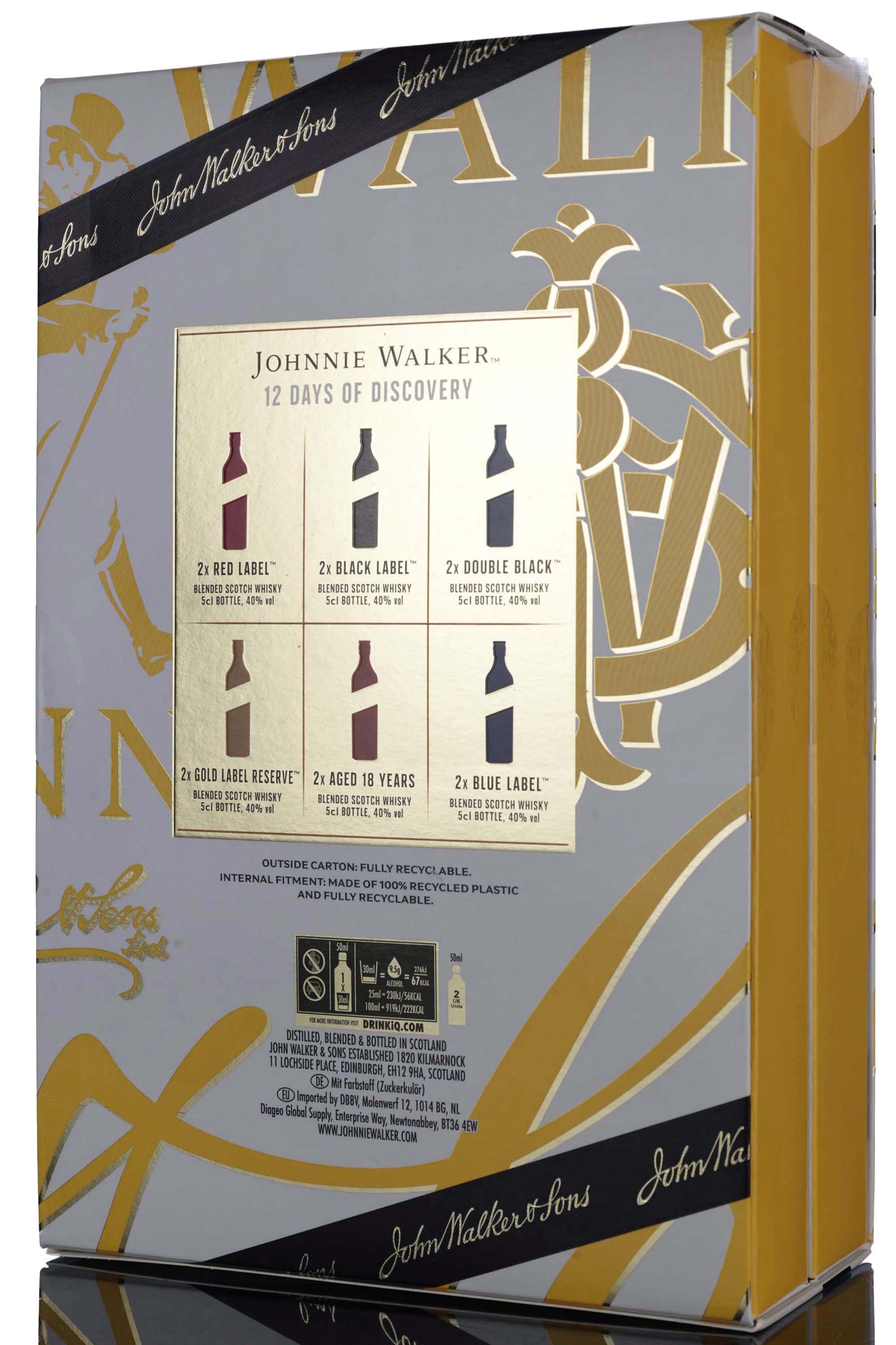 Johnnie Walker 12 Days Of Discovery Miniature Set