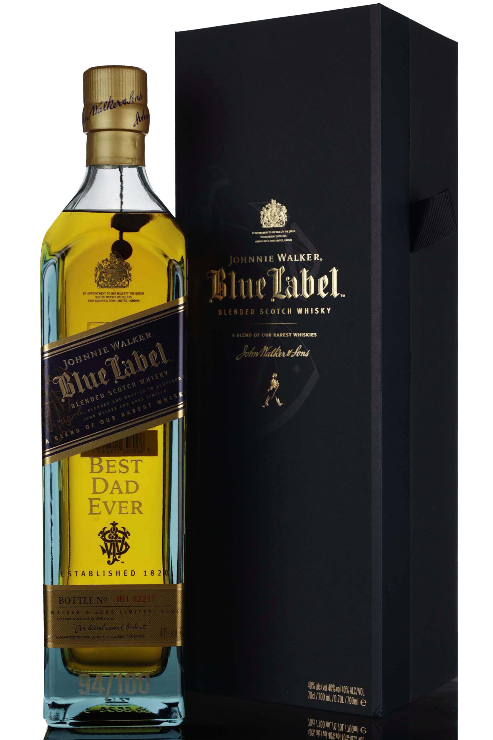 Johnnie Walker Blue Label - Engraved Best Dad Ever