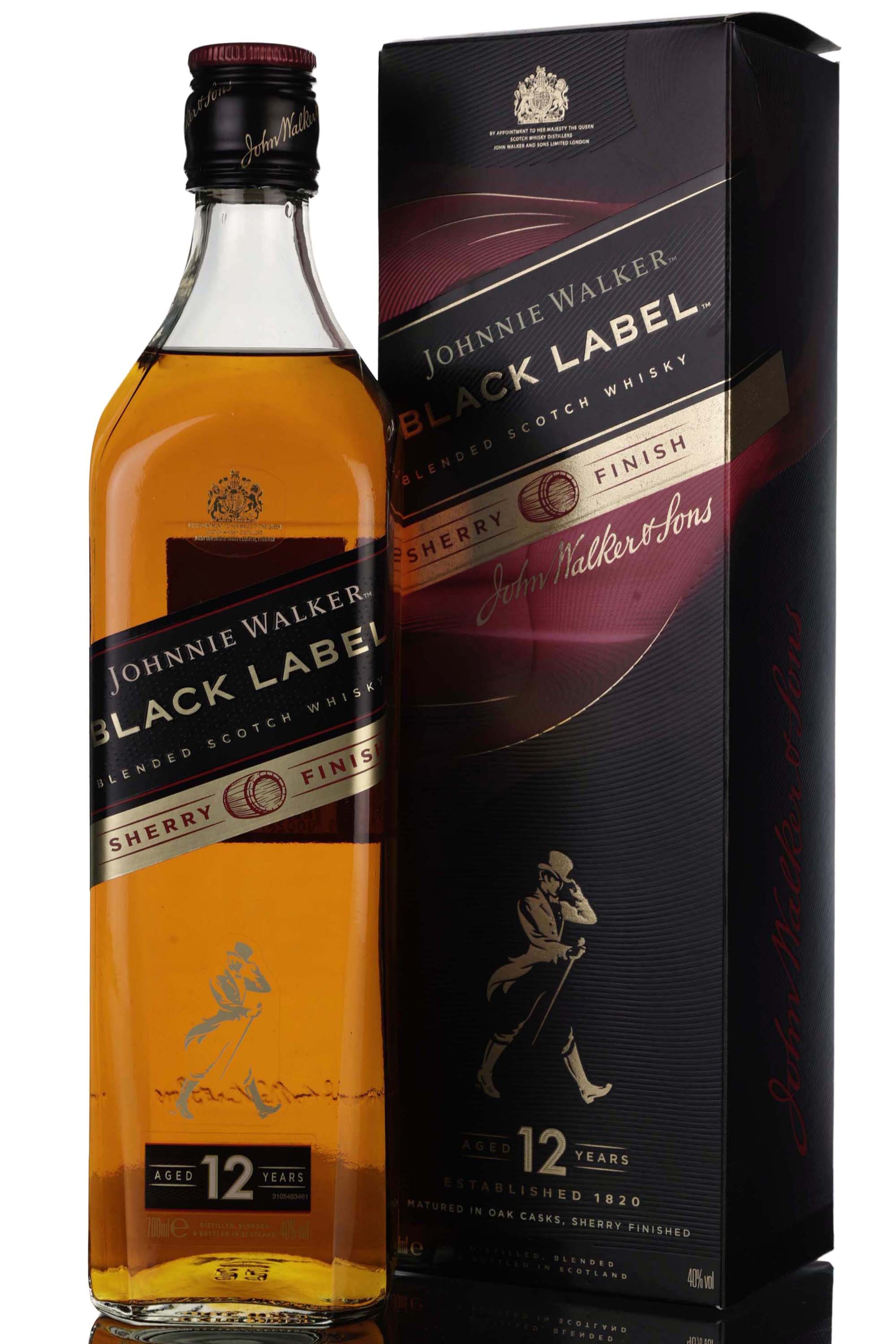 Johnnie Walker 12 Year Old - Black Label - Sherry Finish