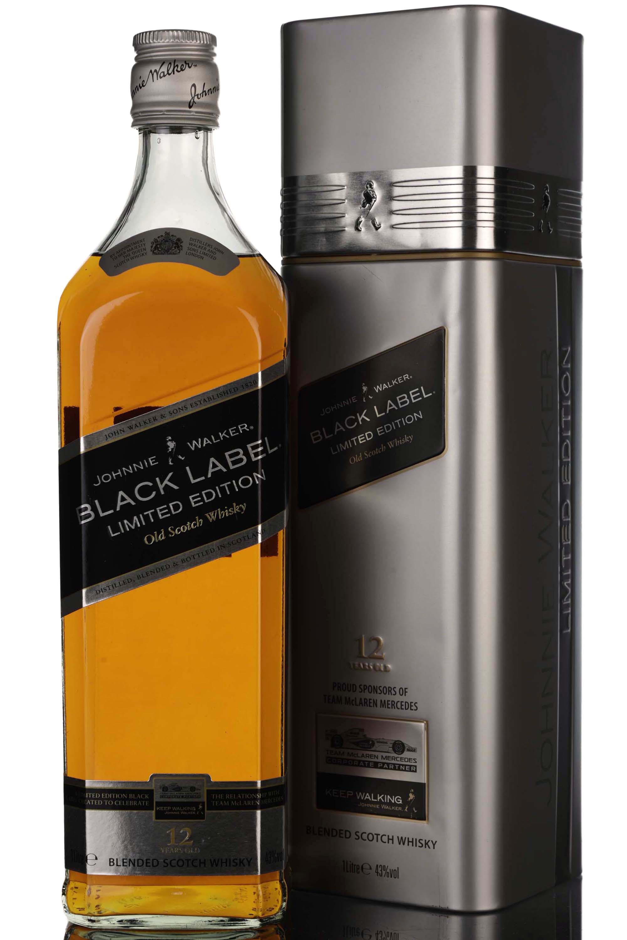 Johnnie Walker 12 Year Old - Black Label - Vodafone Mclaren Mercedes Corporate Partners - 