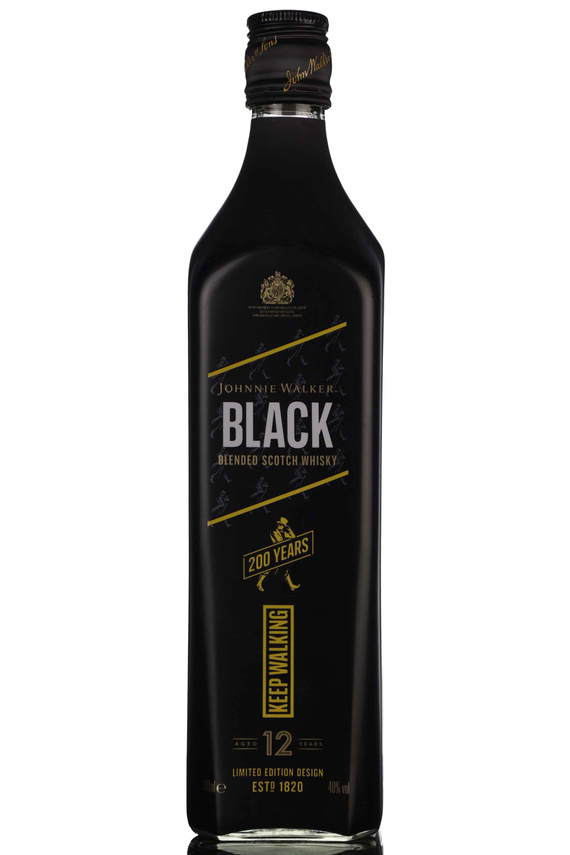 Johnnie Walker 12 Year Old - Black Label - 200th Anniversary Limited Edition Design