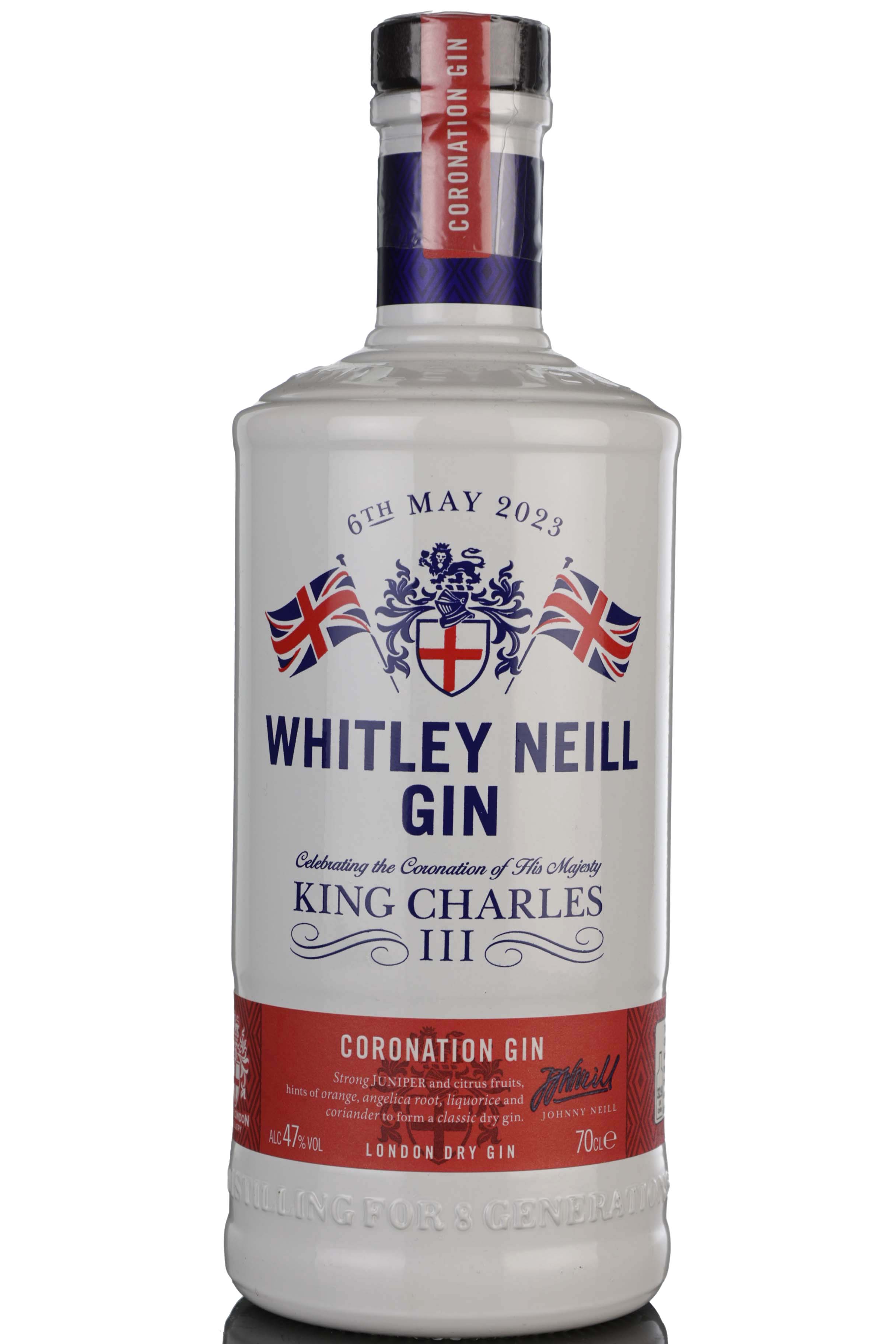 Whitley Neill Gin  Celebrating The Coronation Of King Charles III 2023