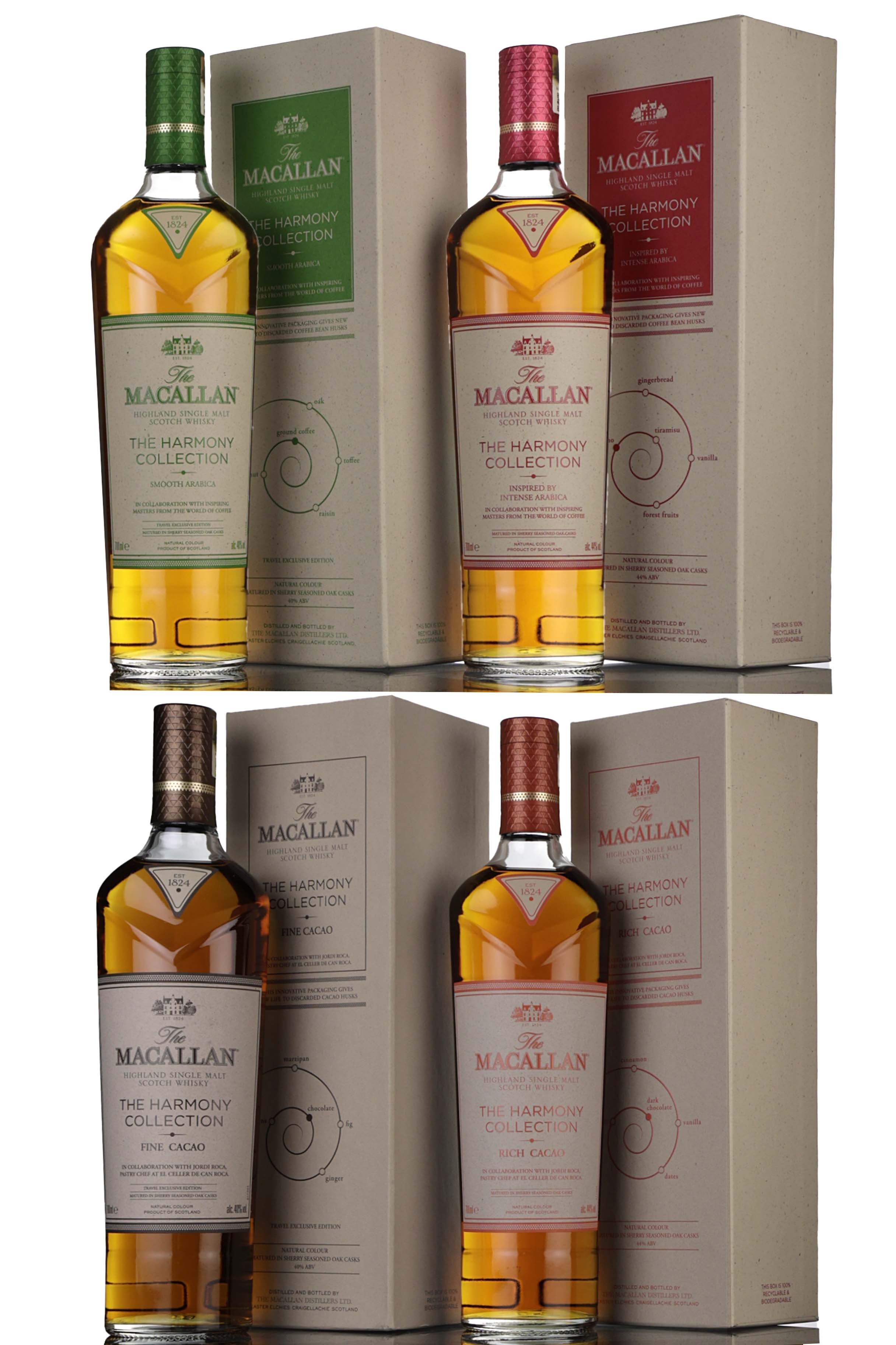 Macallan The Harmony Collection - Rich Cacao - Fine Cacao - Smooth Arabica - Intense Arabi