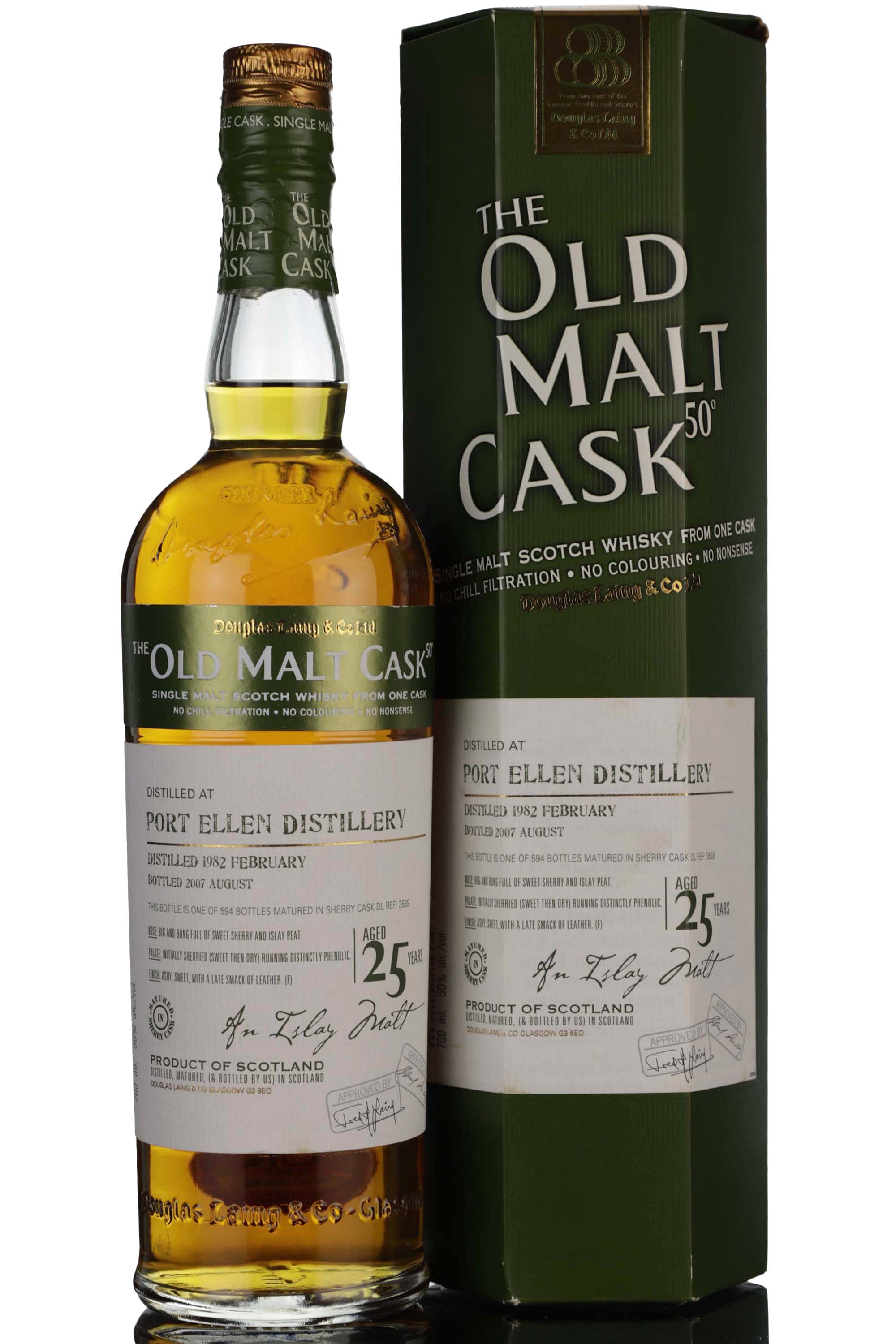 Port Ellen 1982-2007 - 25 Year Old - Douglas Laing - Old Malt Cask - Single Cask 3639