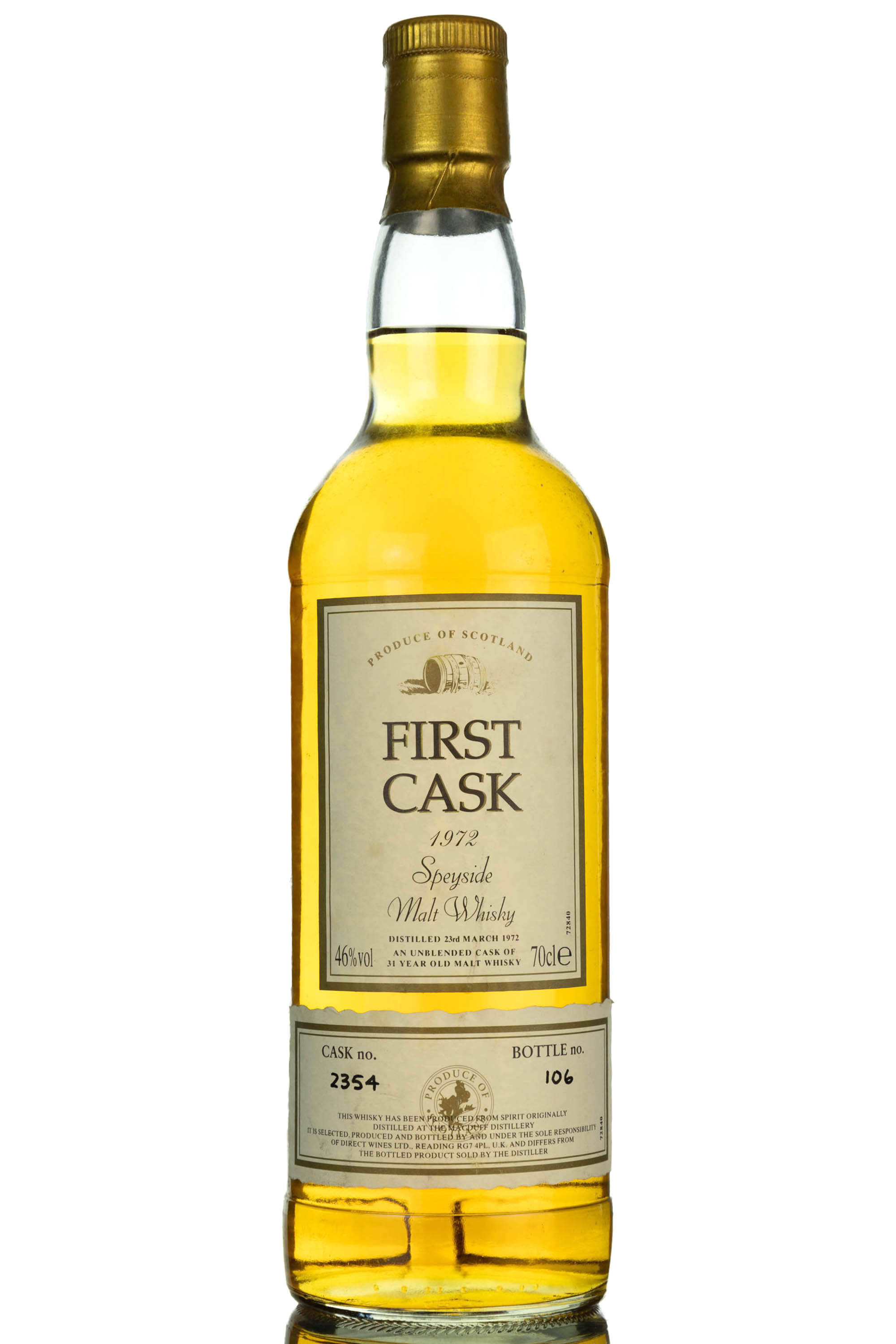 Macduff 1972 - 31 Year Old - First Cask - Single Cask 2354