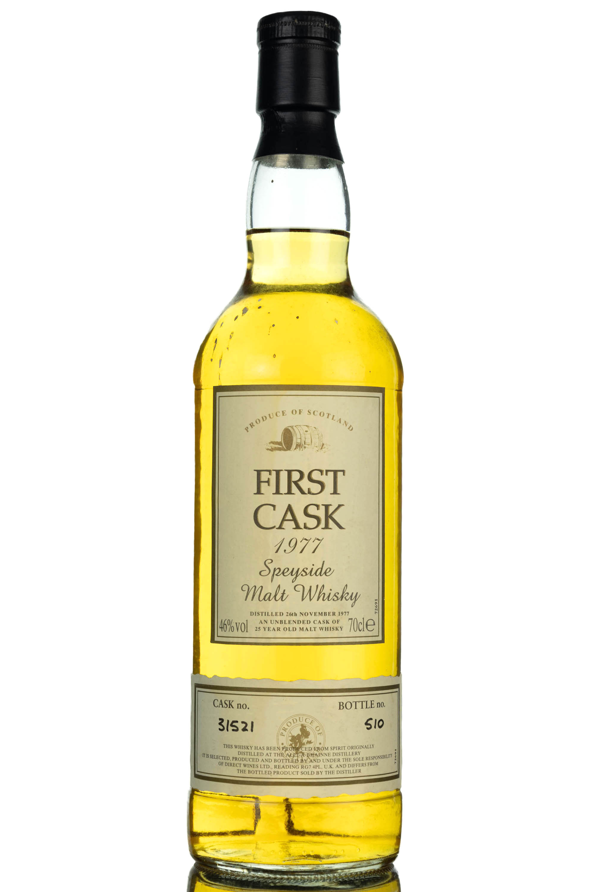 Allt-A-Bhainne 1977 - 25 Year Old - First Cask - Single Cask 31521