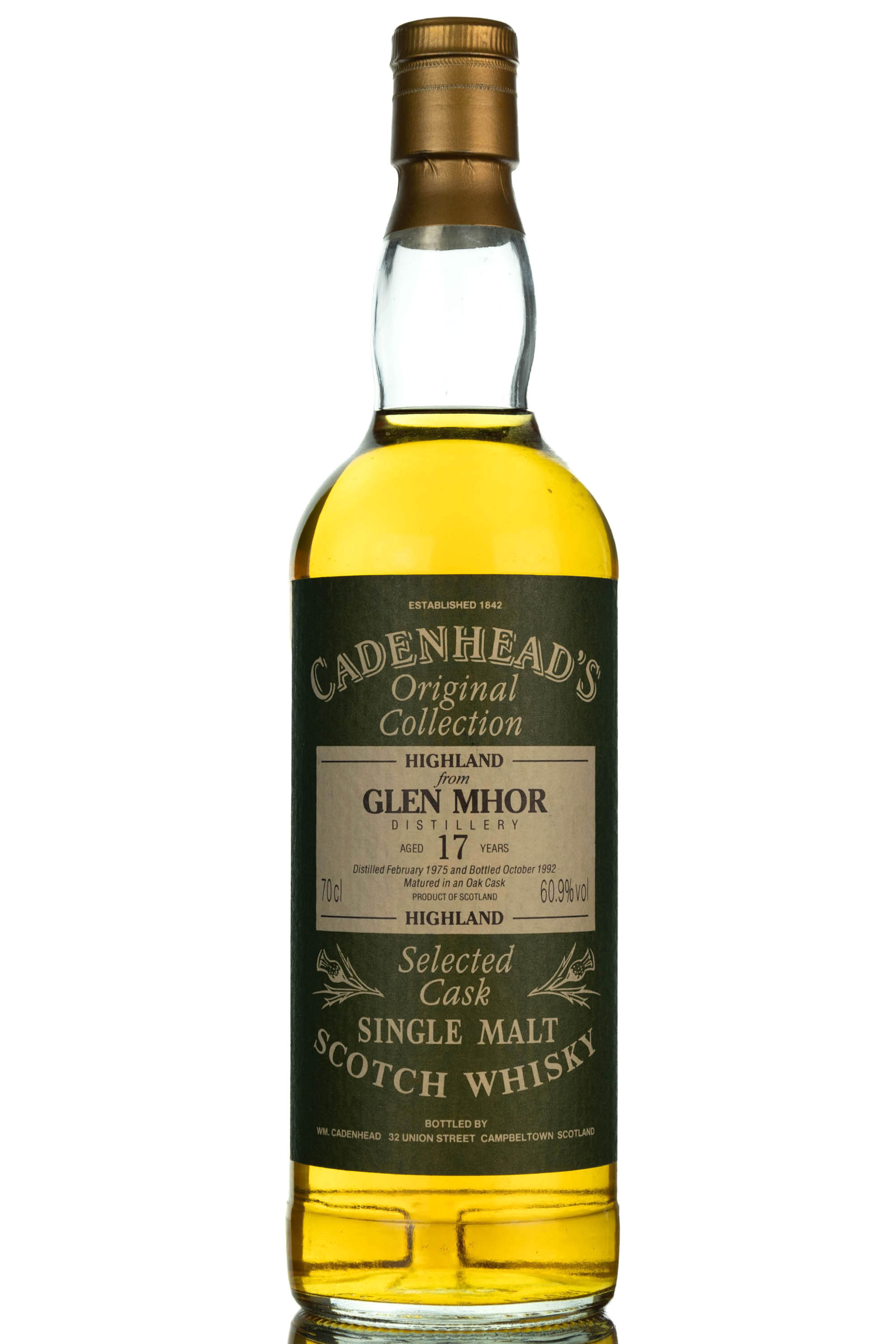 Glen Mhor 1975-1992 - 17 Year Old - Cadenheads Original Collection - Single Cask