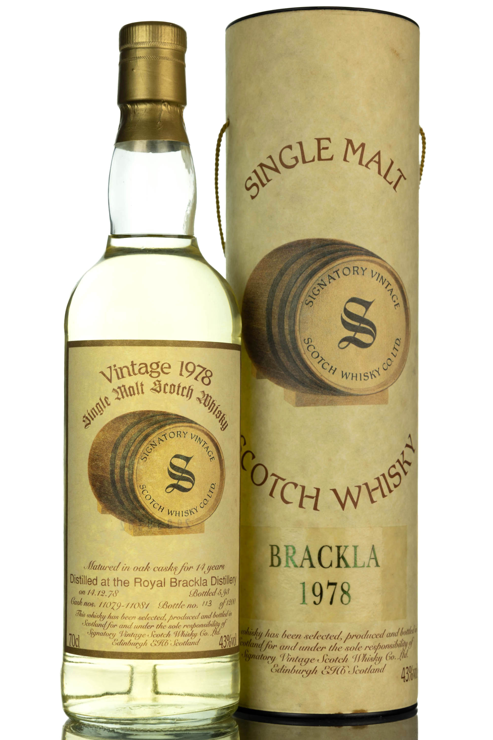 Royal Brackla 1978-1993 - 14 Year Old - Signatory Vintage - Casks 11079-11081