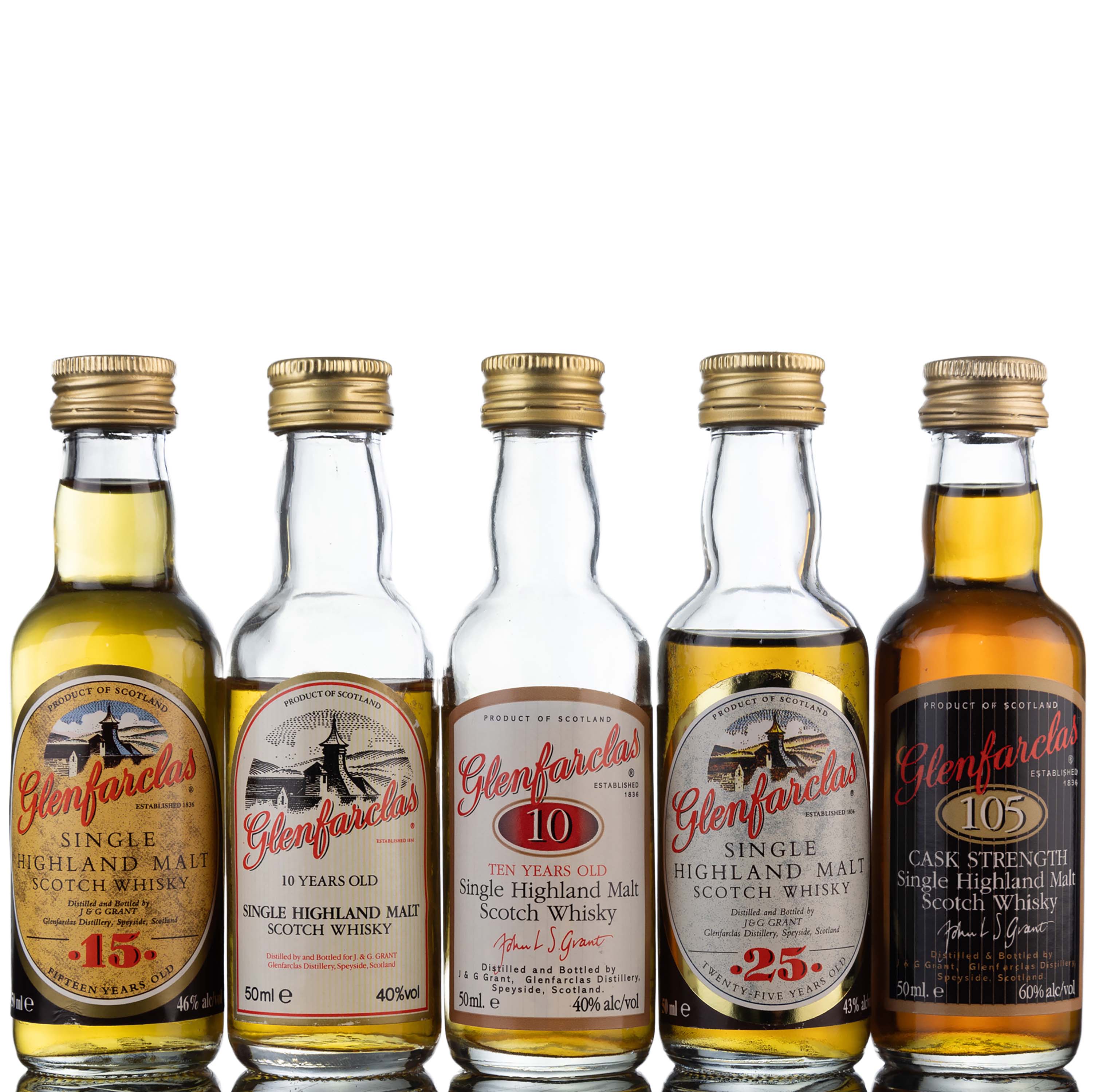 5 x Single Malt Miniatures