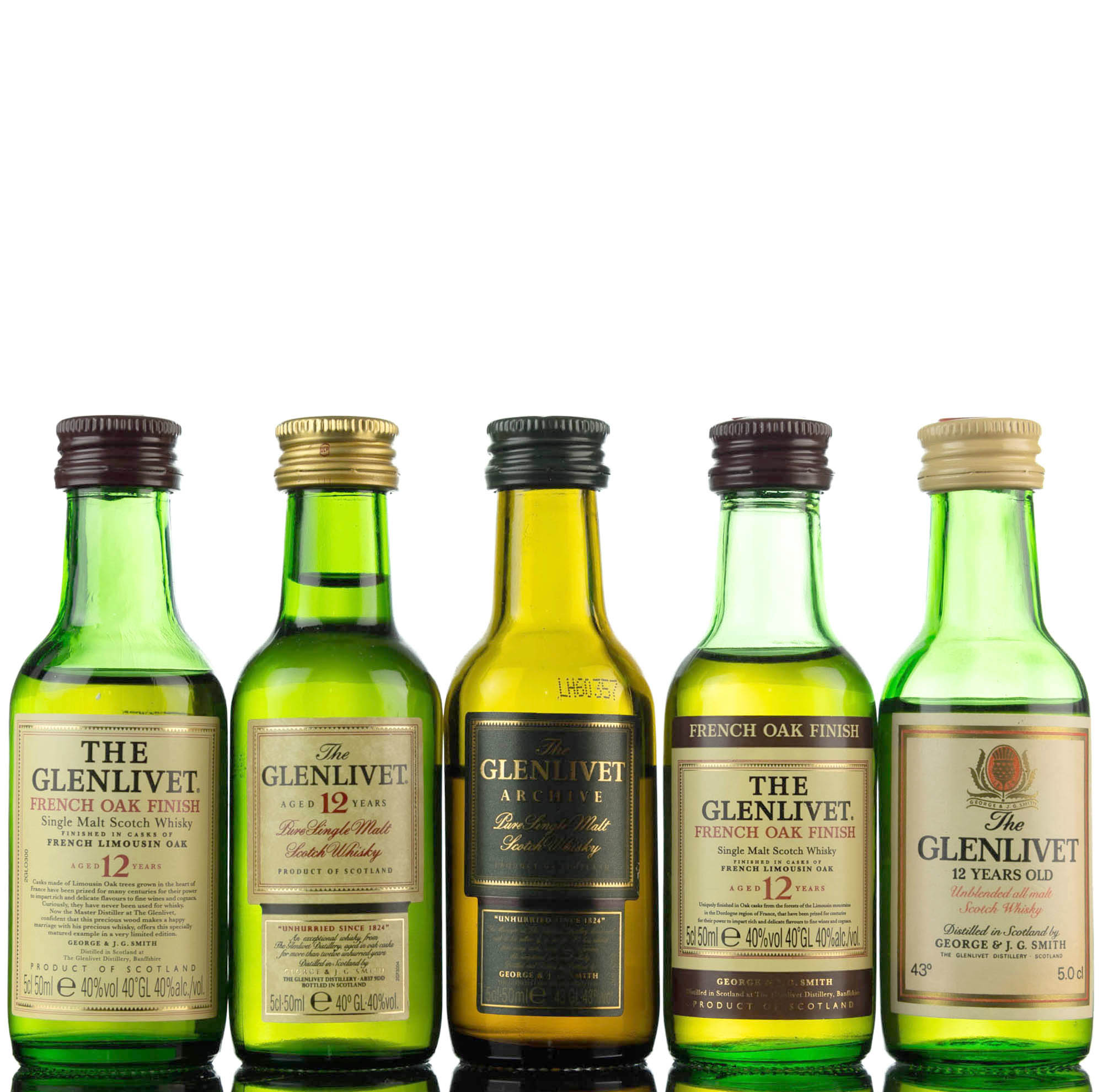 5 x Single Malt Miniatures