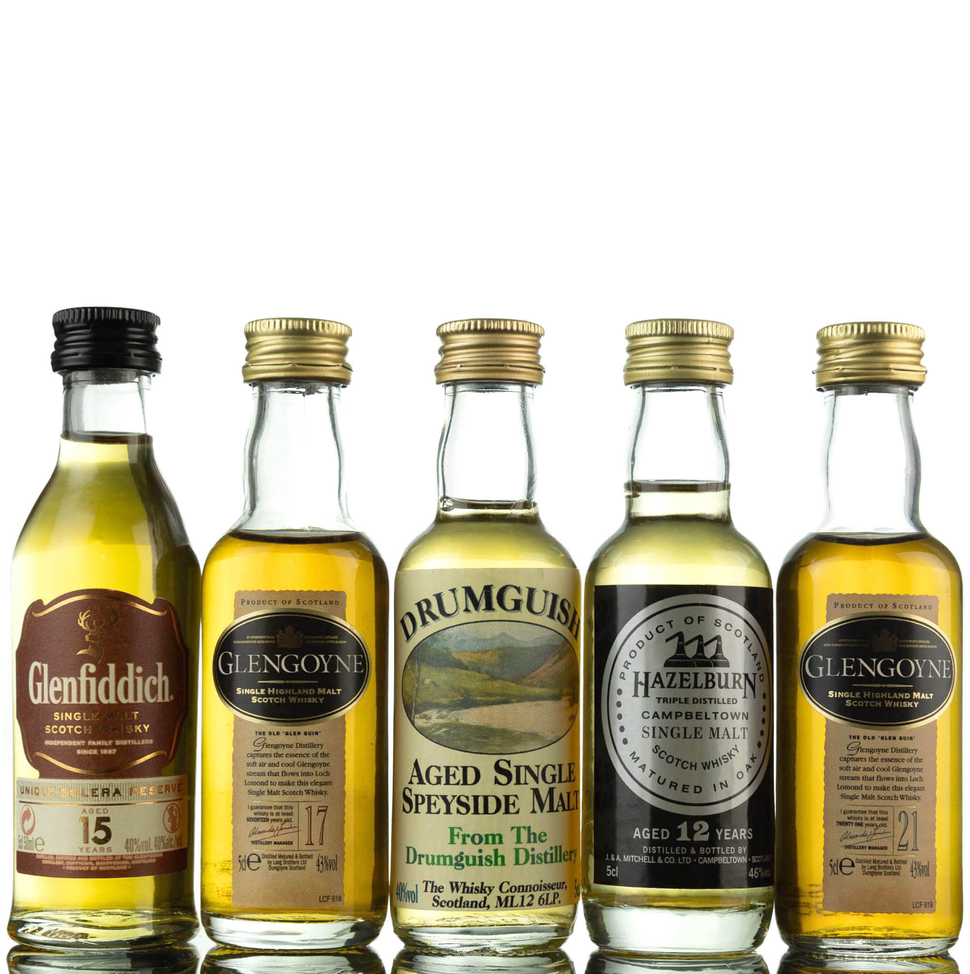 5 x Single Malt Miniatures