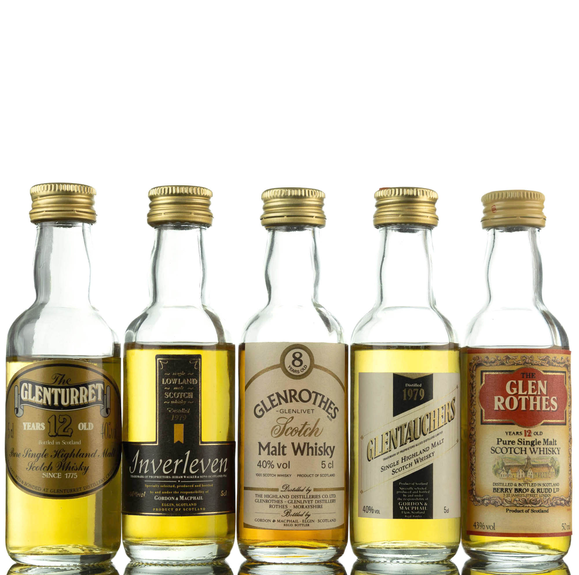 5 x Single Malt Miniatures