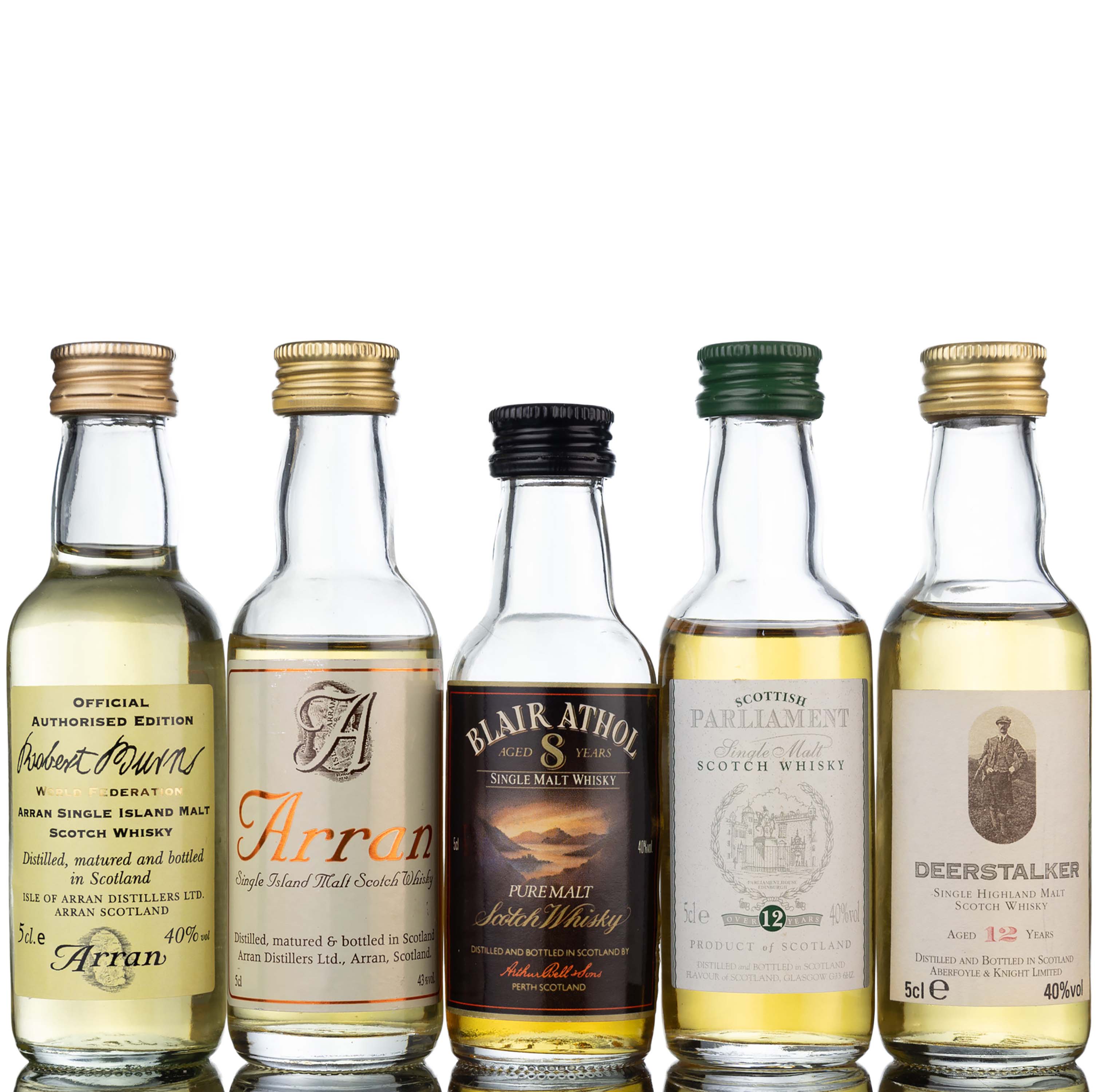 5 x Single Malt Miniatures