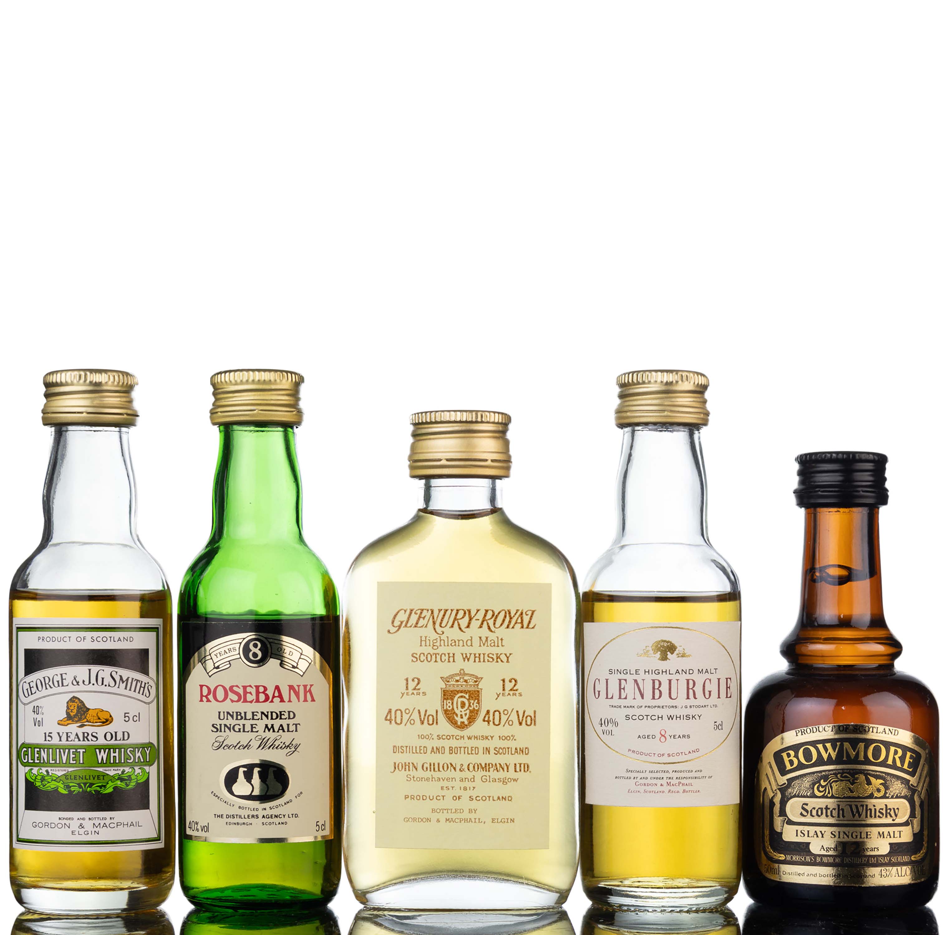 5 x Single Malt Miniatures