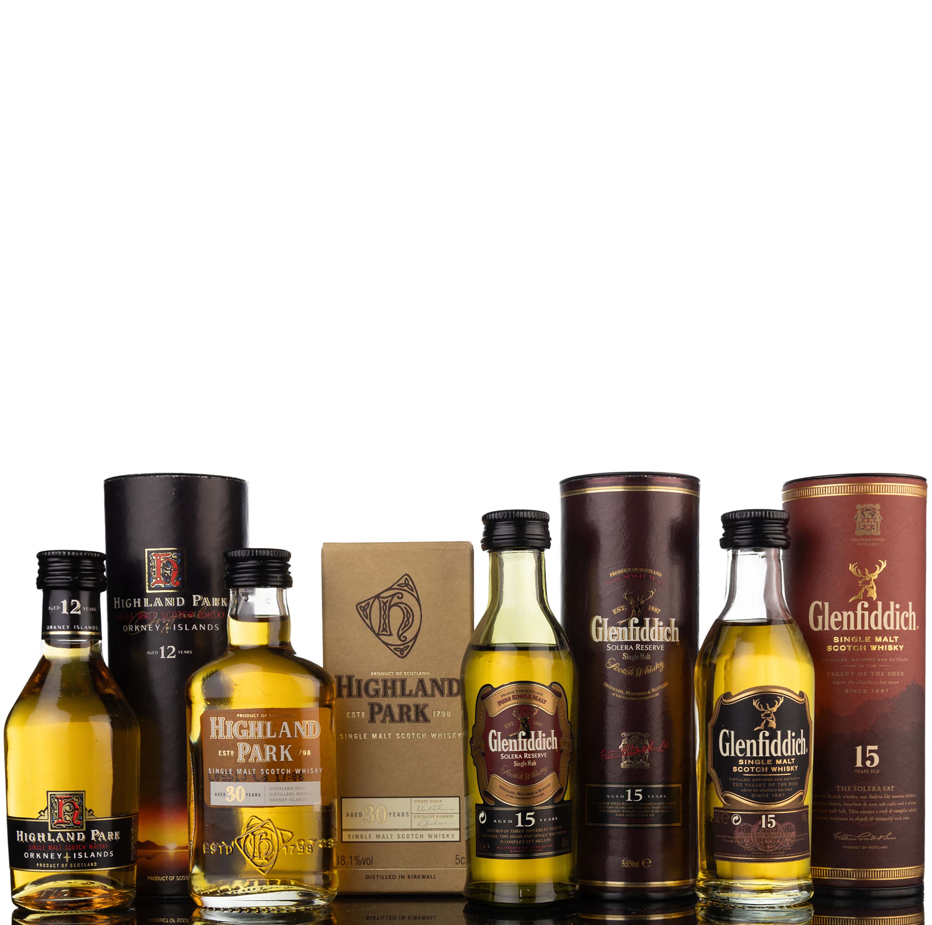 4 x Single Malt Miniatures