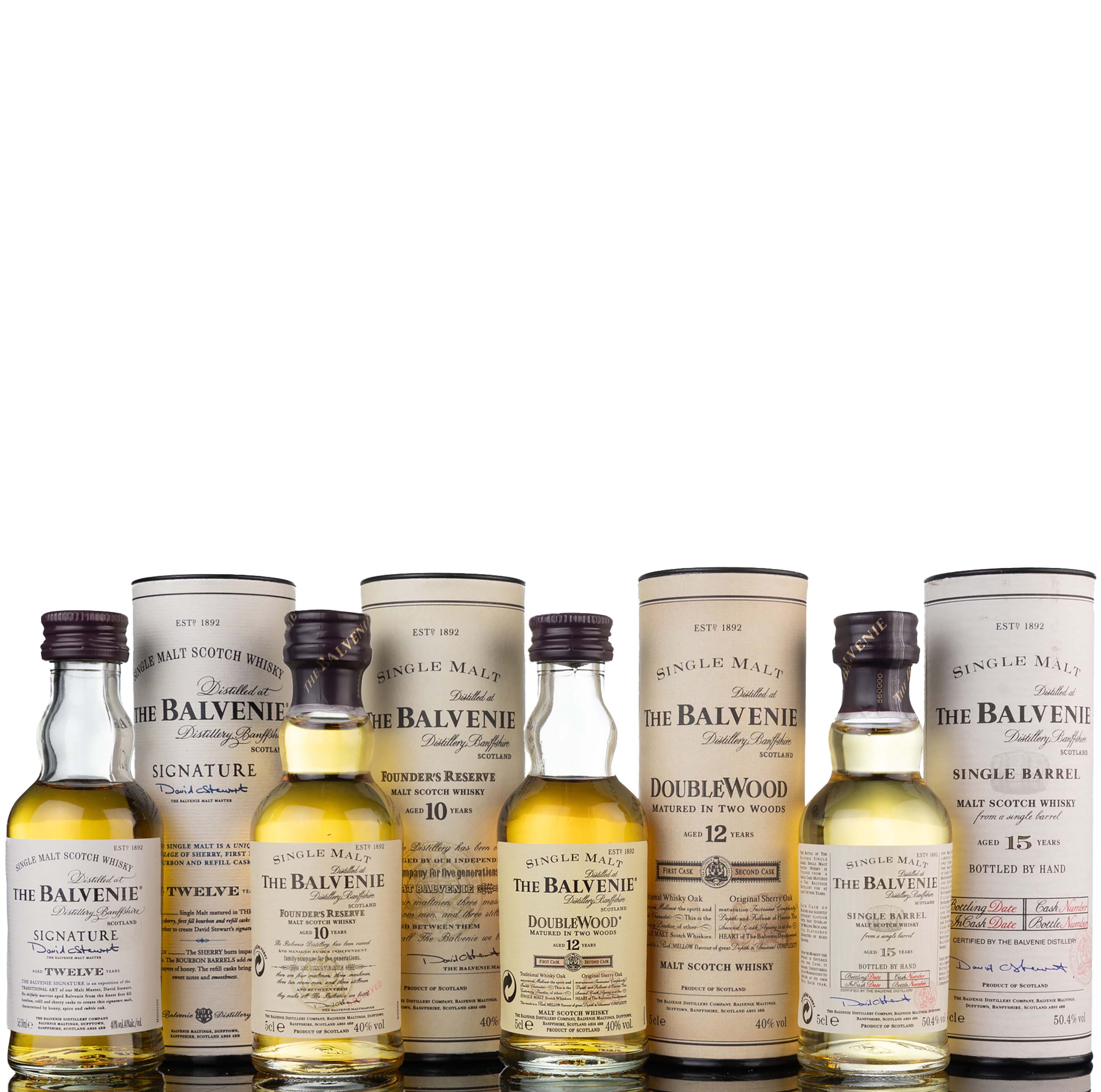 4 x Single Malt Miniatures