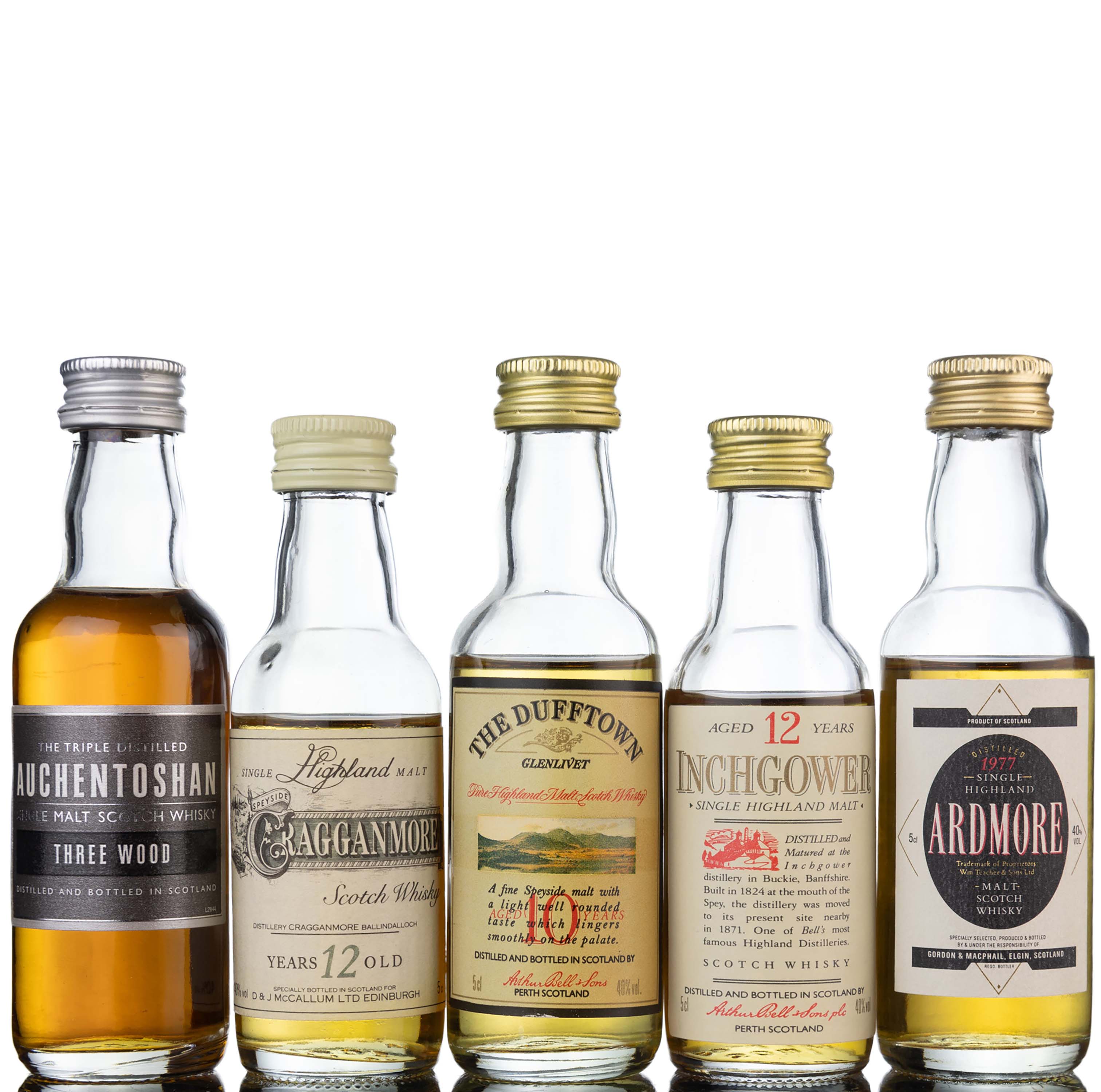 5 x Single Malt Miniatures