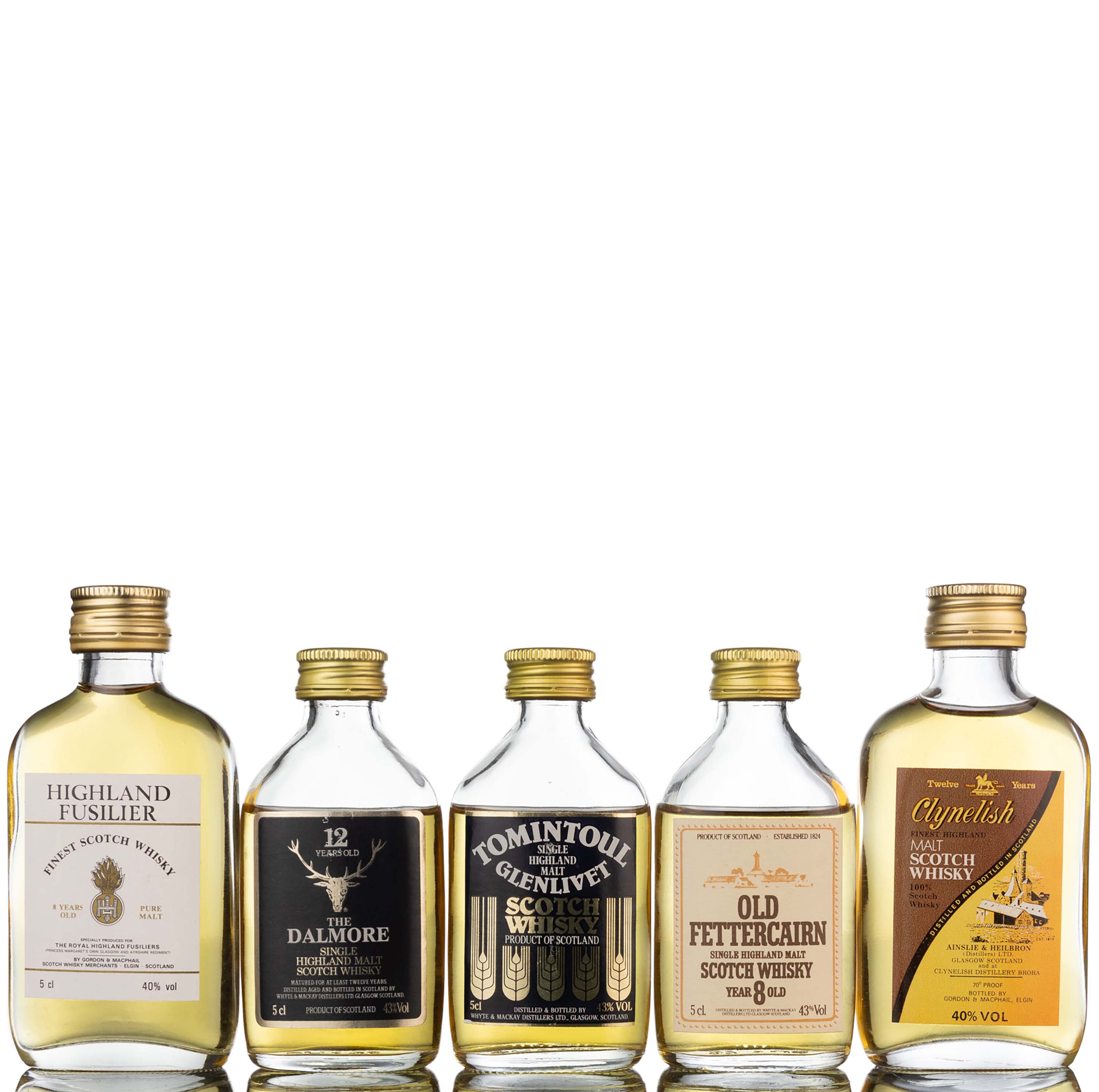 5 x Single Malt Miniatures