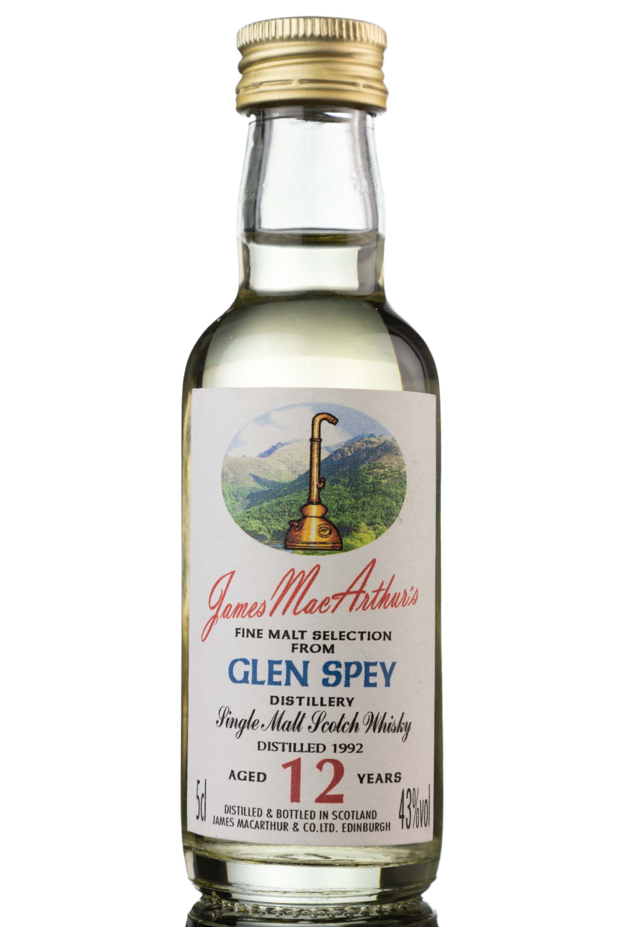 Glen Spey 12 Year Old - James MacArthur - Fine Malt Selection Miniature