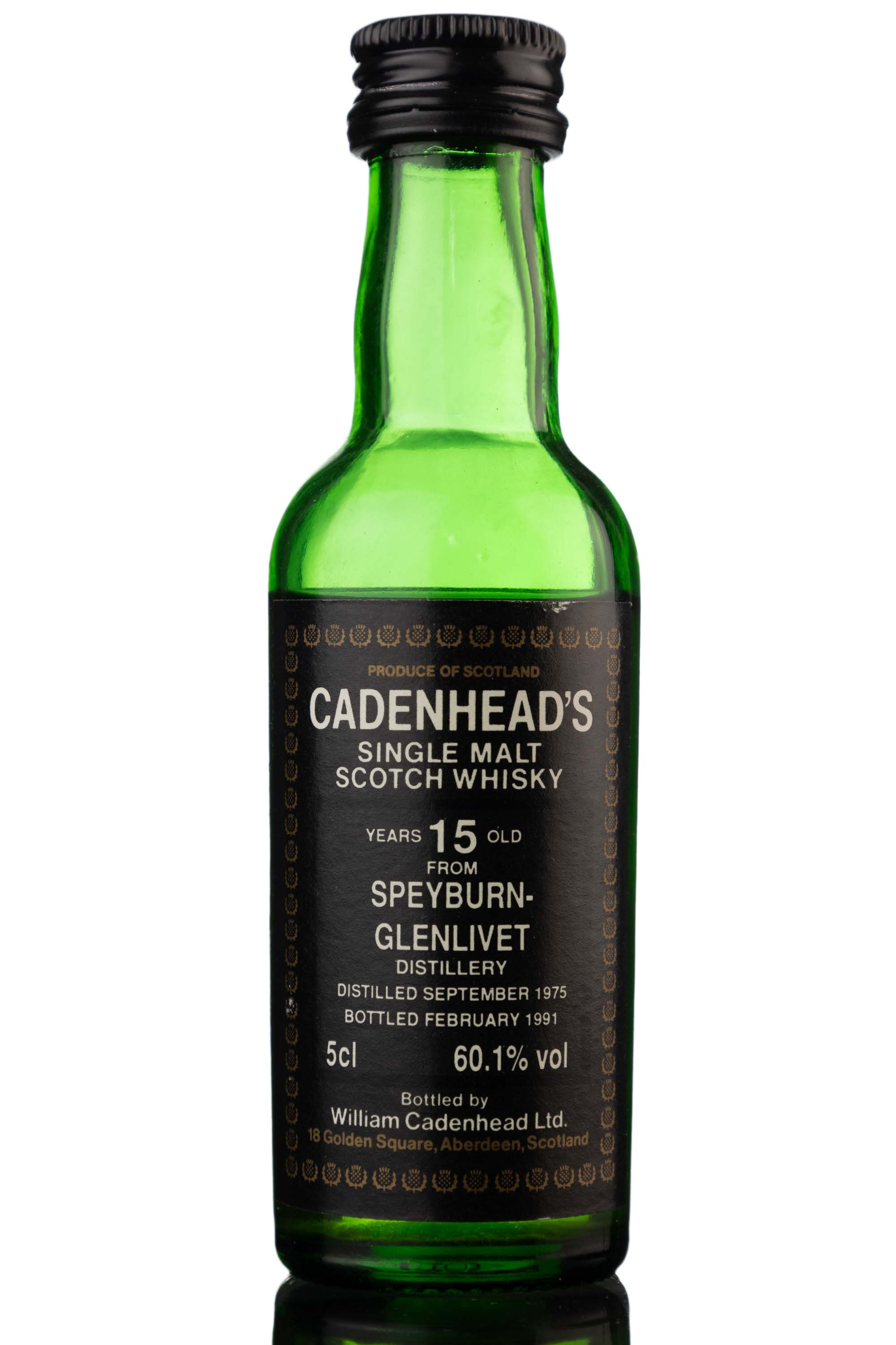 Speyburn-Glenlivet 1975-1991 - 15 Year Old - Cadenheads Miniature