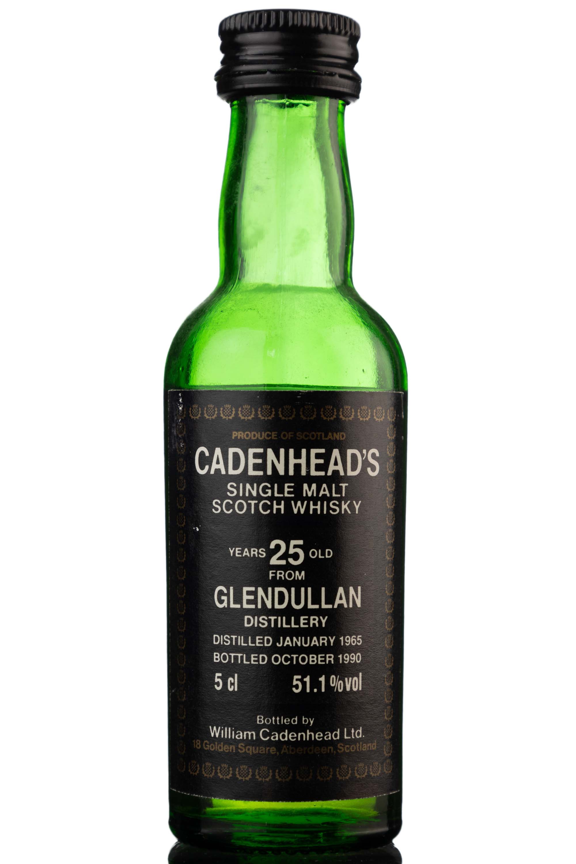 Glendullan-Glenlivet 1965-1990 - 25 Year Old - Cadenhead Miniature