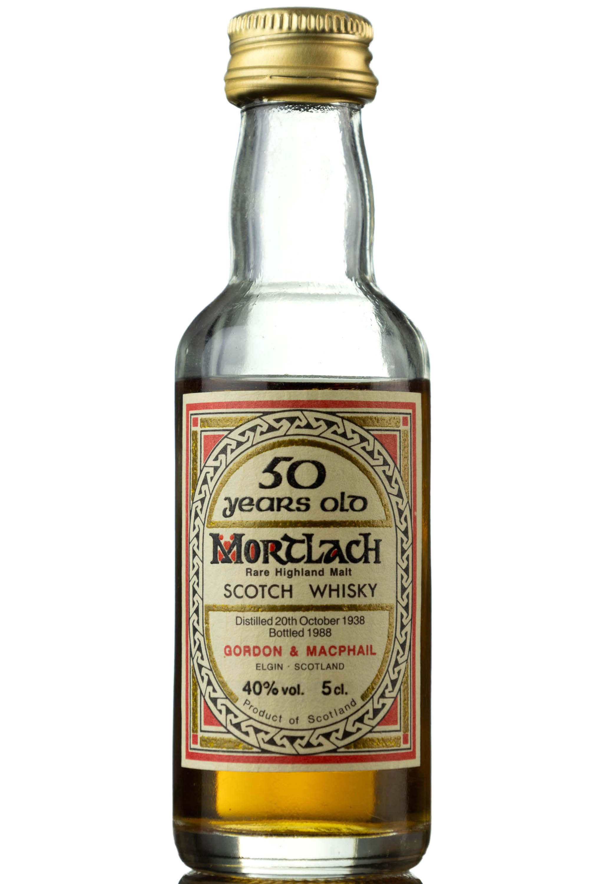 Mortlach 1938-1988 - 50 Year Old - Gordon & MacPhail Miniature