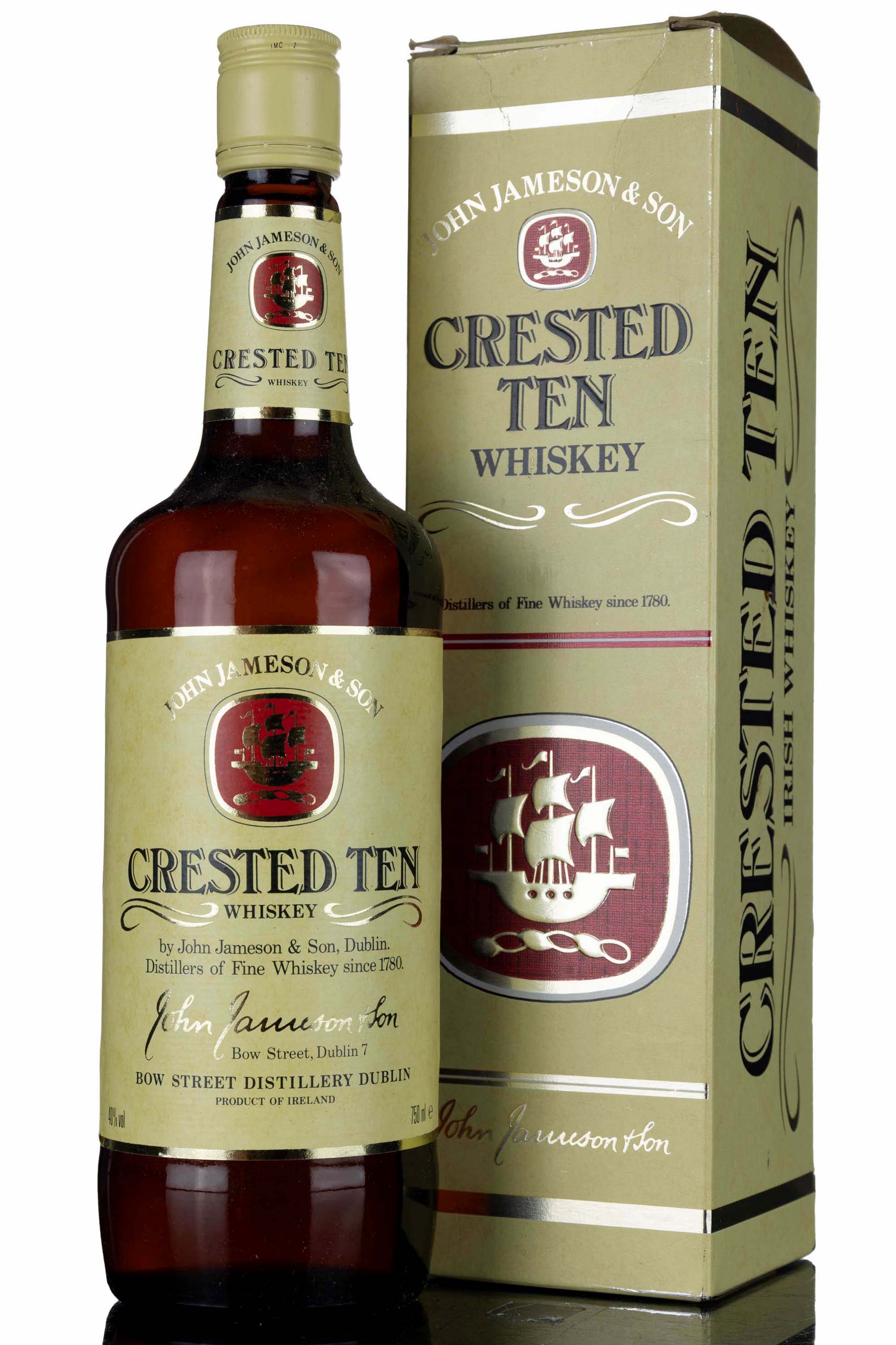 Jameson Crested Ten - Irish Whiskey - 1980s