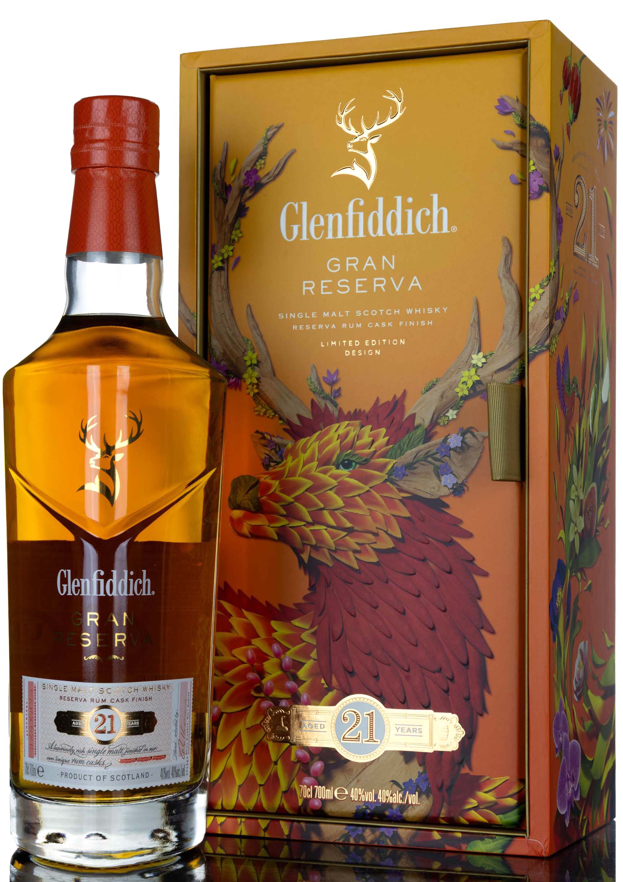 Glenfiddich 21 Year Old - Reserva Rum Cask Finish - Chinese New Year 2024 Limited Edition