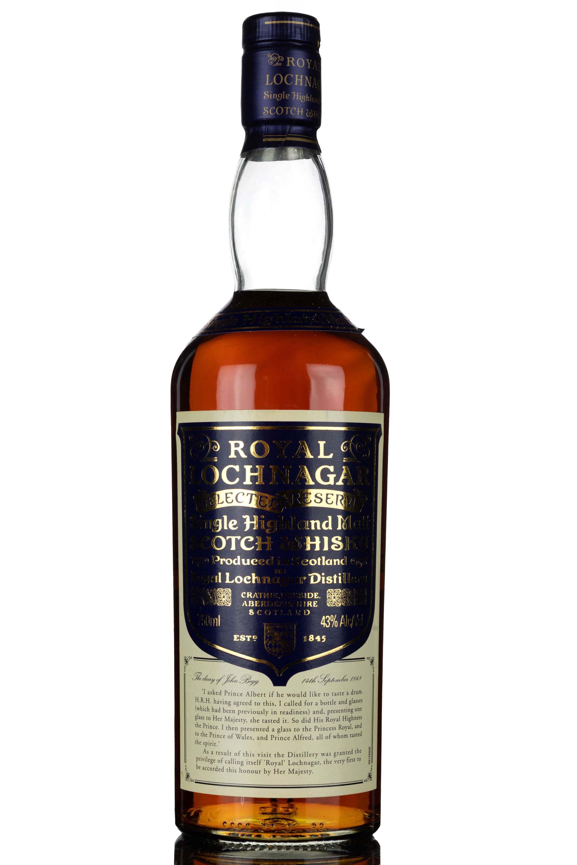 Royal Lochnagar Selected Reserve - Circa 1990 - USA