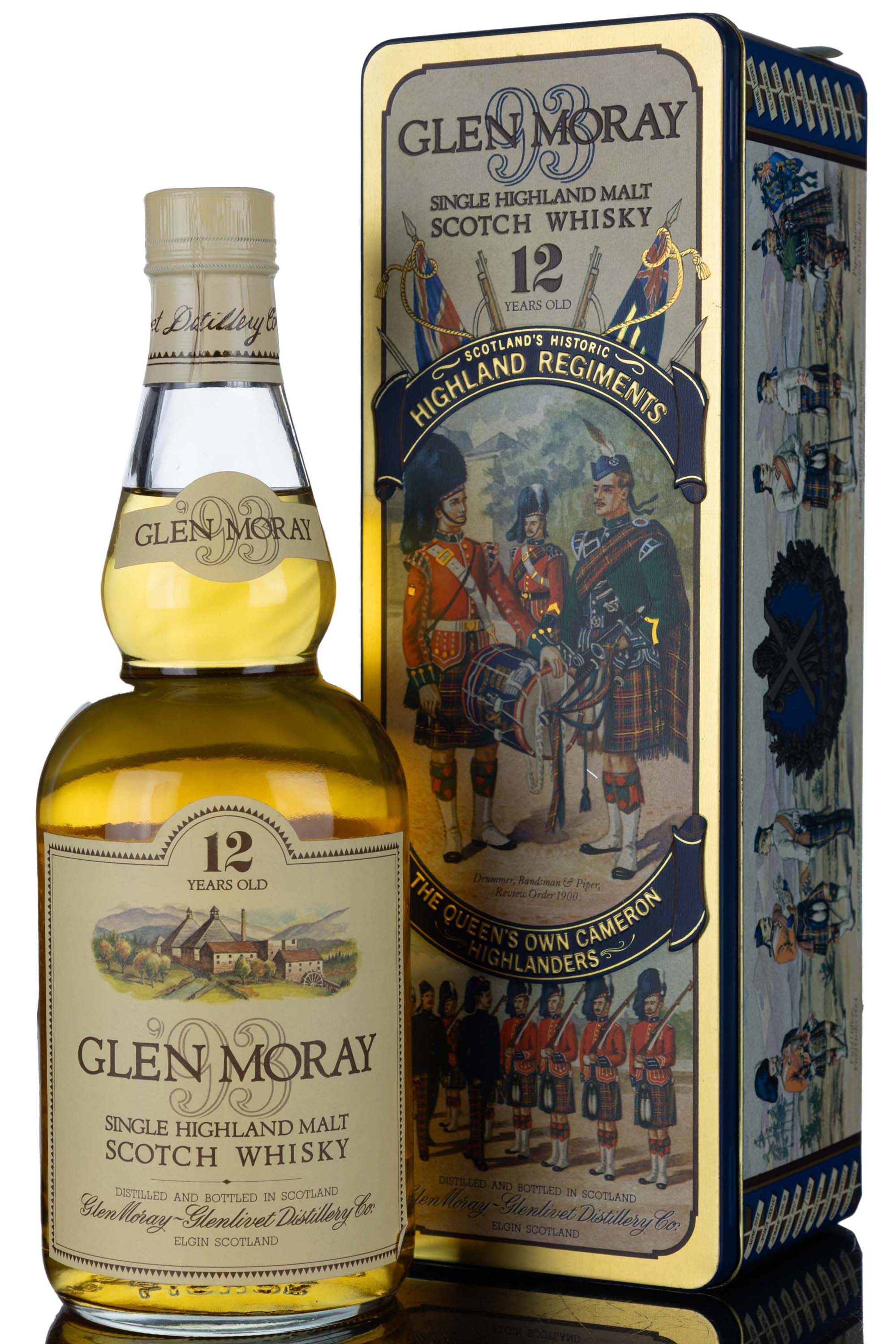 Glen Moray 12 Year Old - Circa 1990 - The Queen's Own Cameron Highlanders