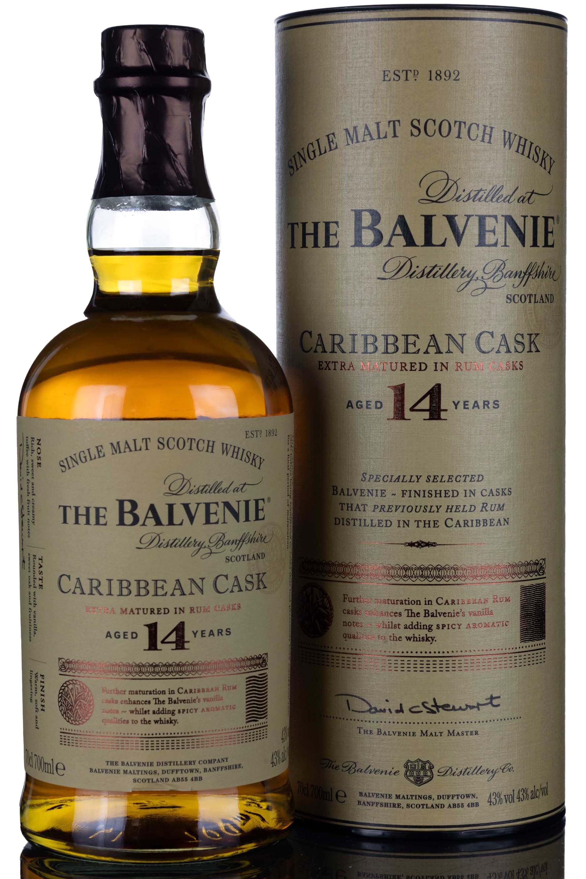 Balvenie 14 Year Old - Caribbean Rum Cask Finish