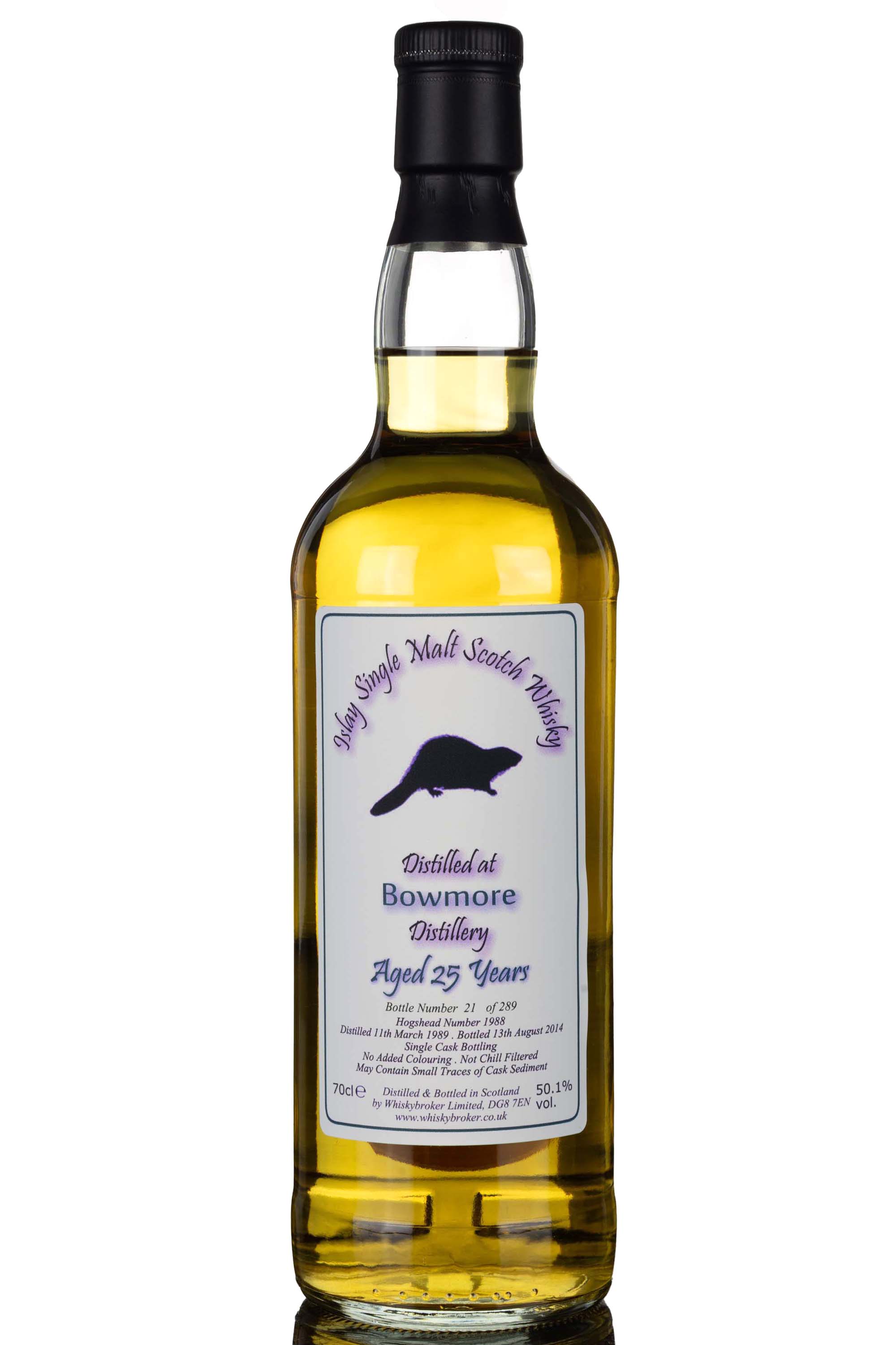 Bowmore 1989-2014 - 25 Year Old - Whisky Broker - Single Cask 1988