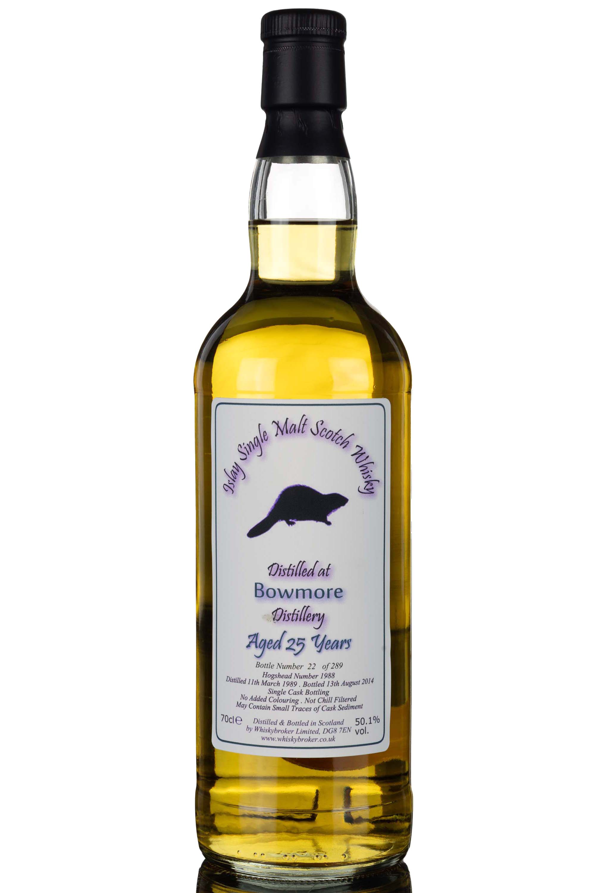 Bowmore 1989-2014 - 25 Year Old - Whisky Broker - Single Cask 1988