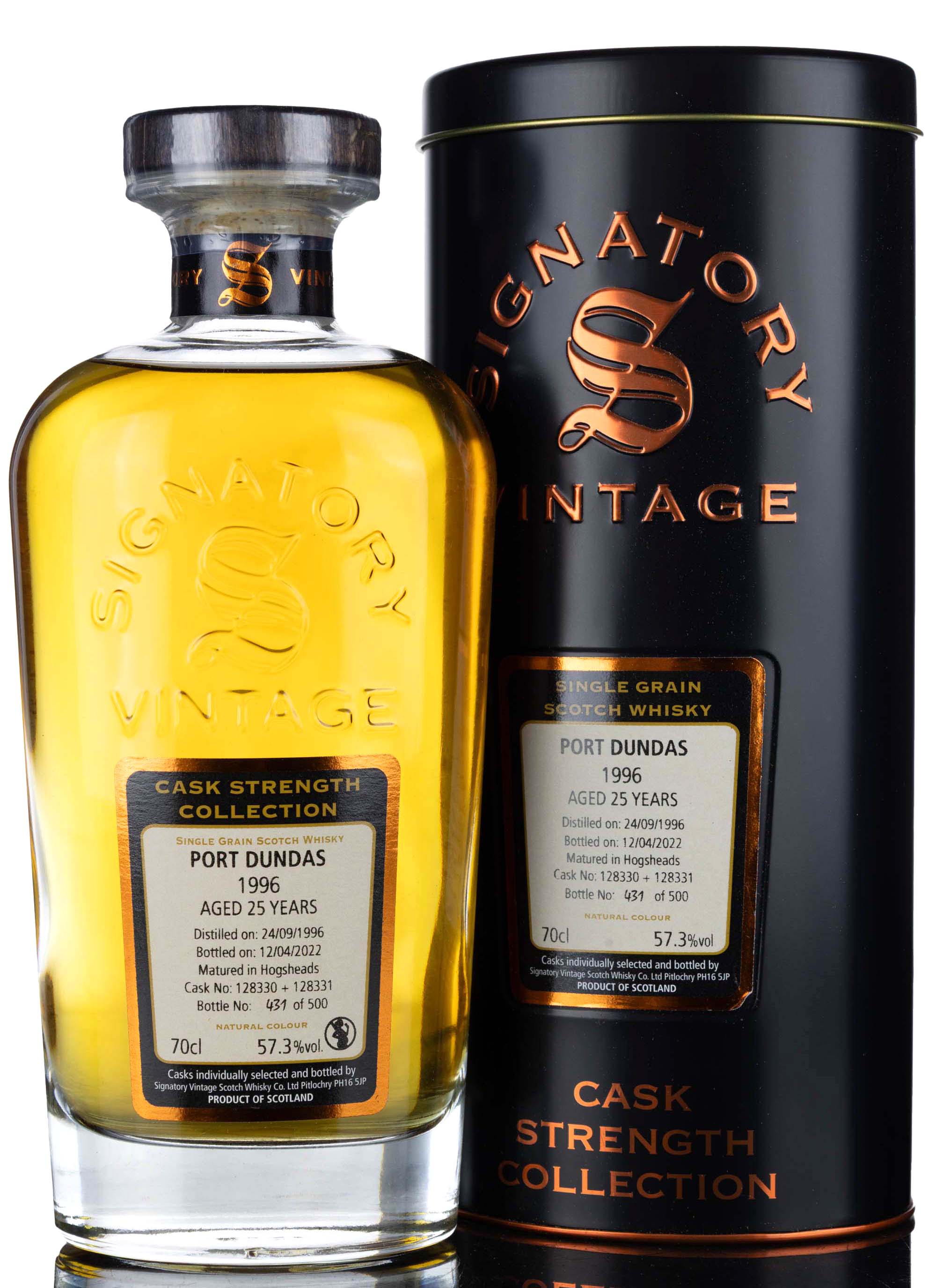 Port Dundas 1996-2022 - 25 Year Old - Signatory Vintage - Cask Strength Collection - Casks