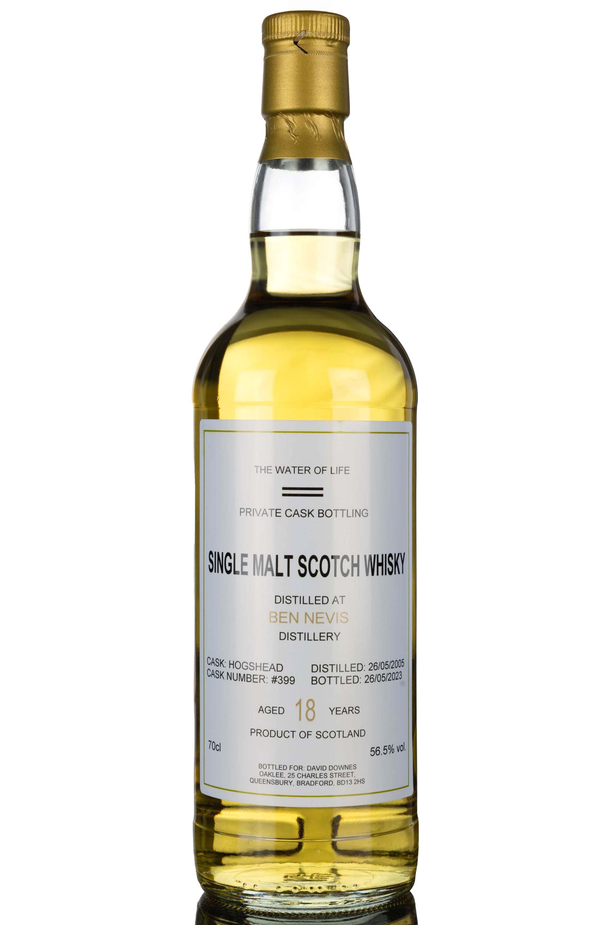 Ben Nevis 2005-2023 - 18 Year Old - Private Cask - Single Cask 399