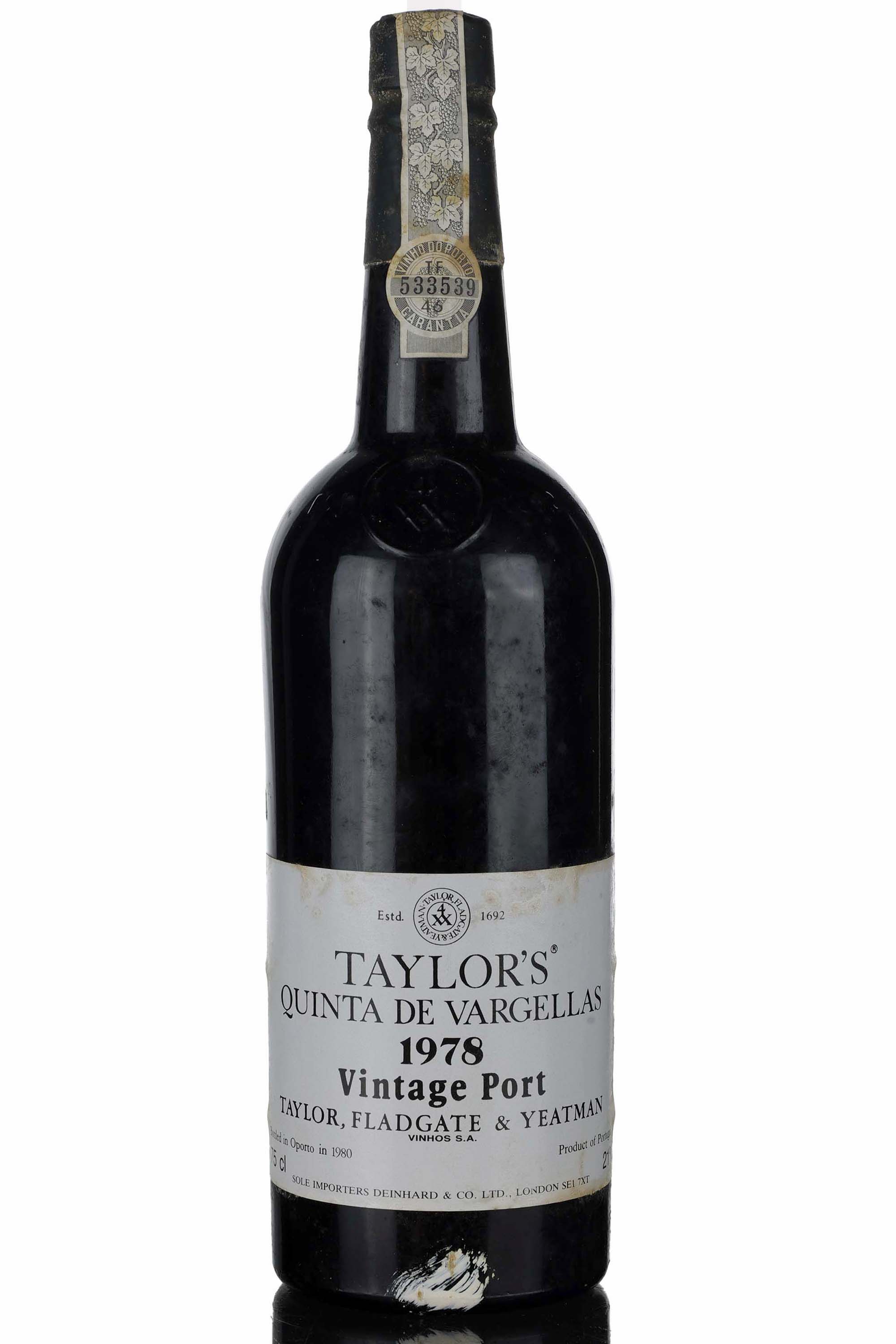 Taylors 1978 Vintage Port - Bottled 1980
