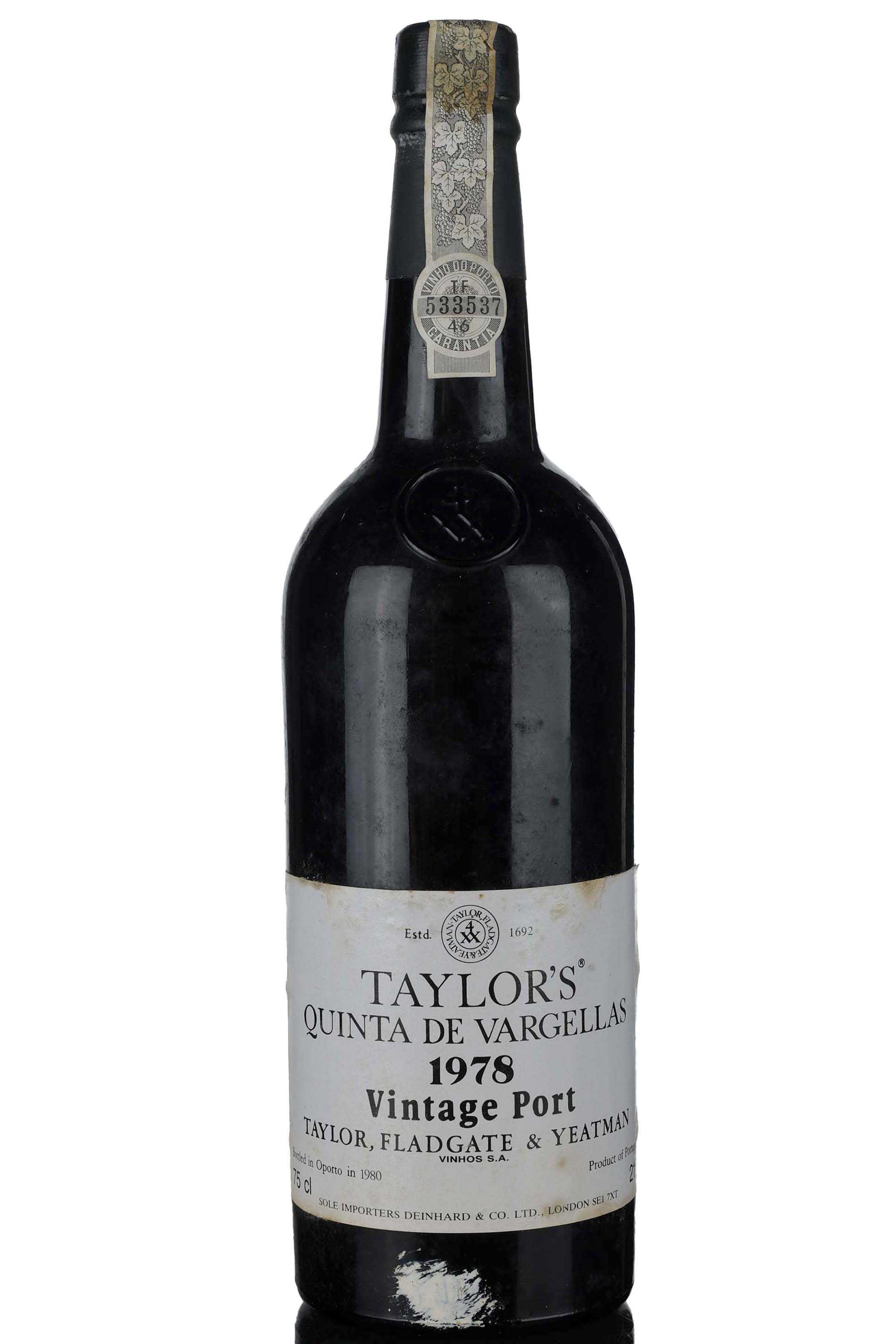Taylors 1978 Vintage Port - Bottled 1980
