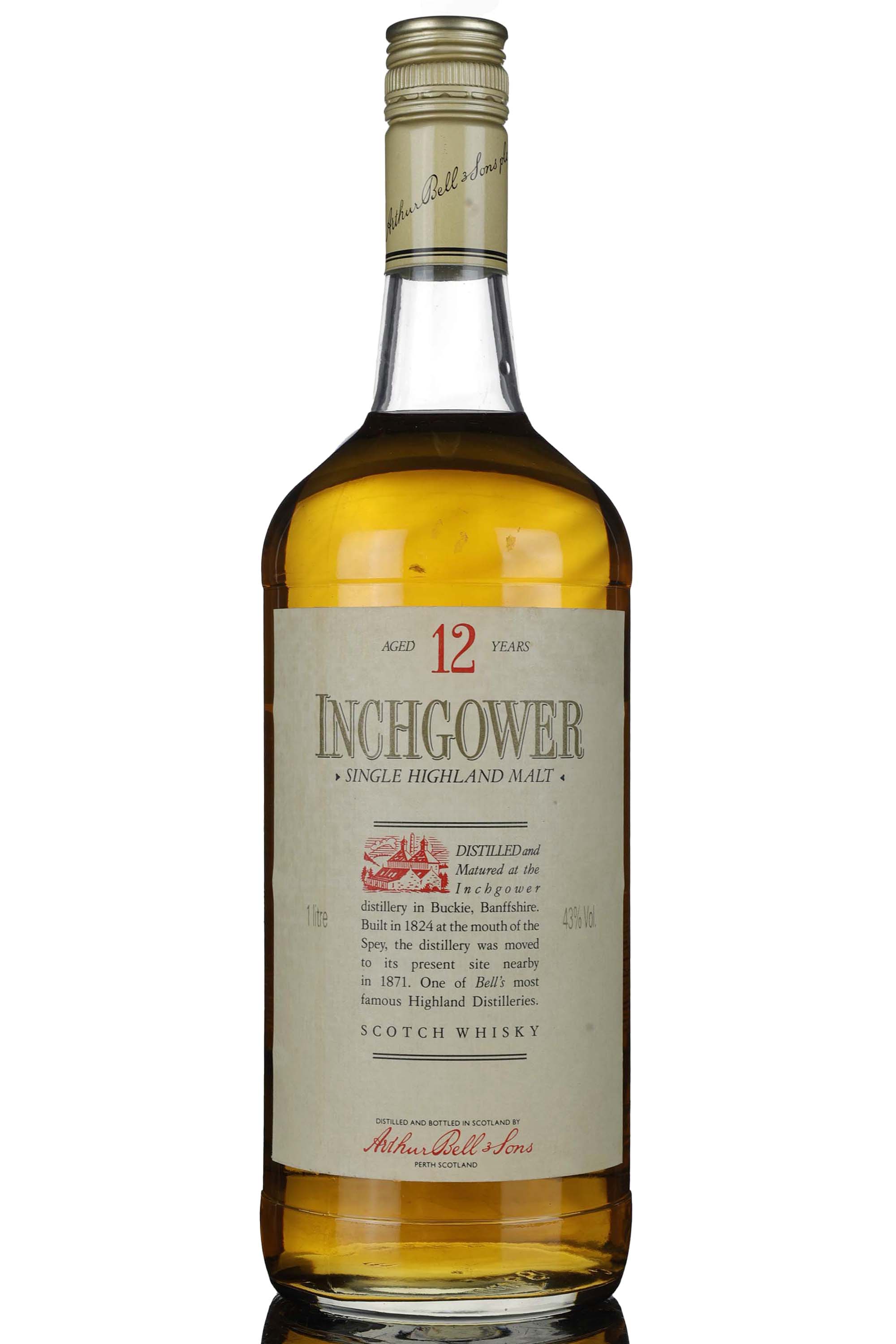 Inchgower 12 Year Old - 1980s - 1 Litre