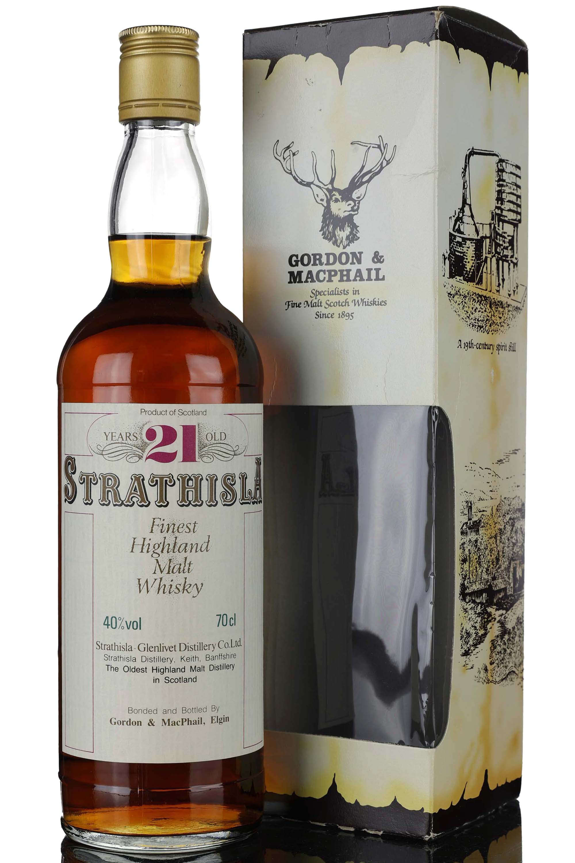 Strathisla 21 Year Old - Gordon & MacPhail - 1990s