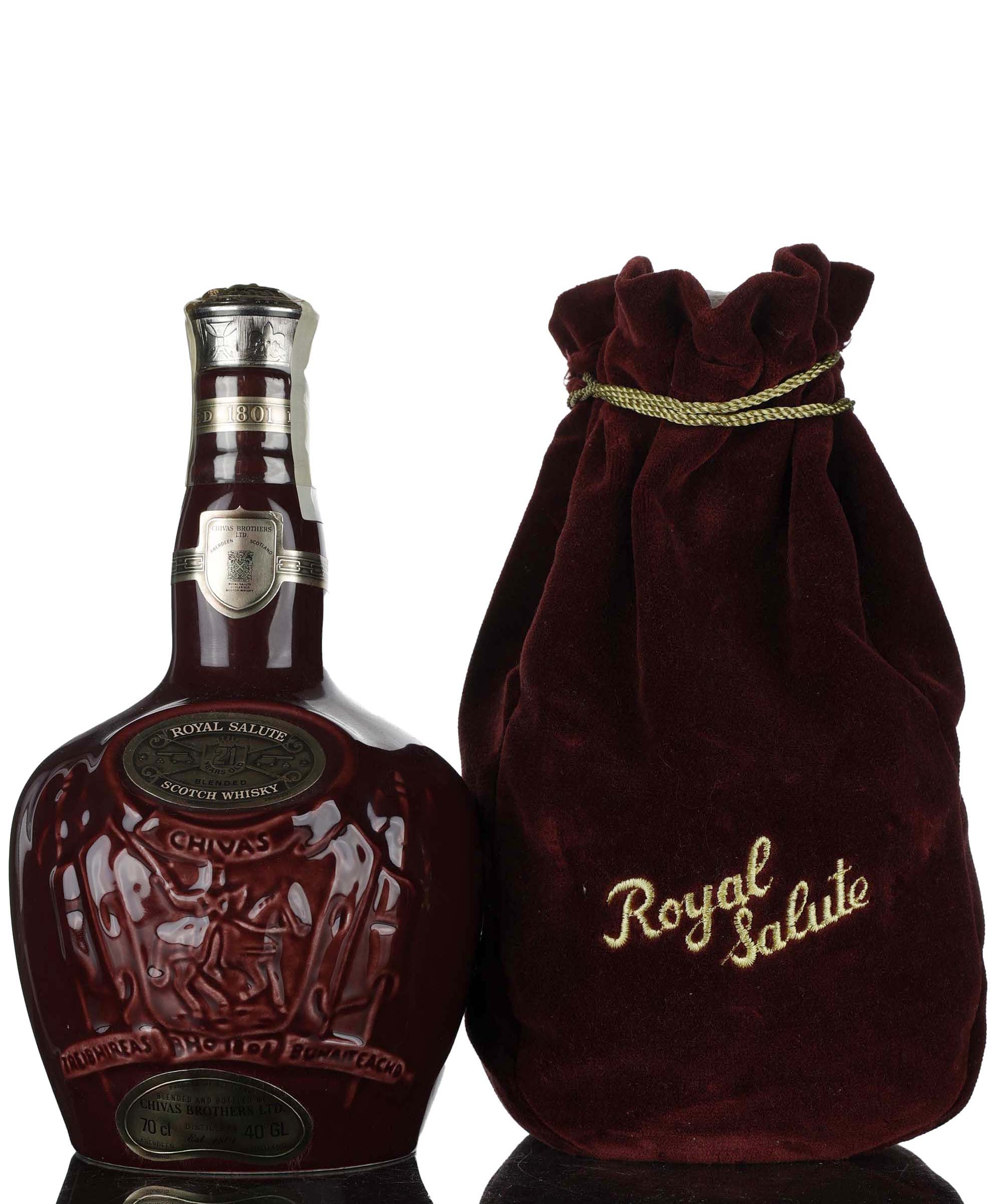 Royal Salute 21 Year Old - Burgundy Ceramic