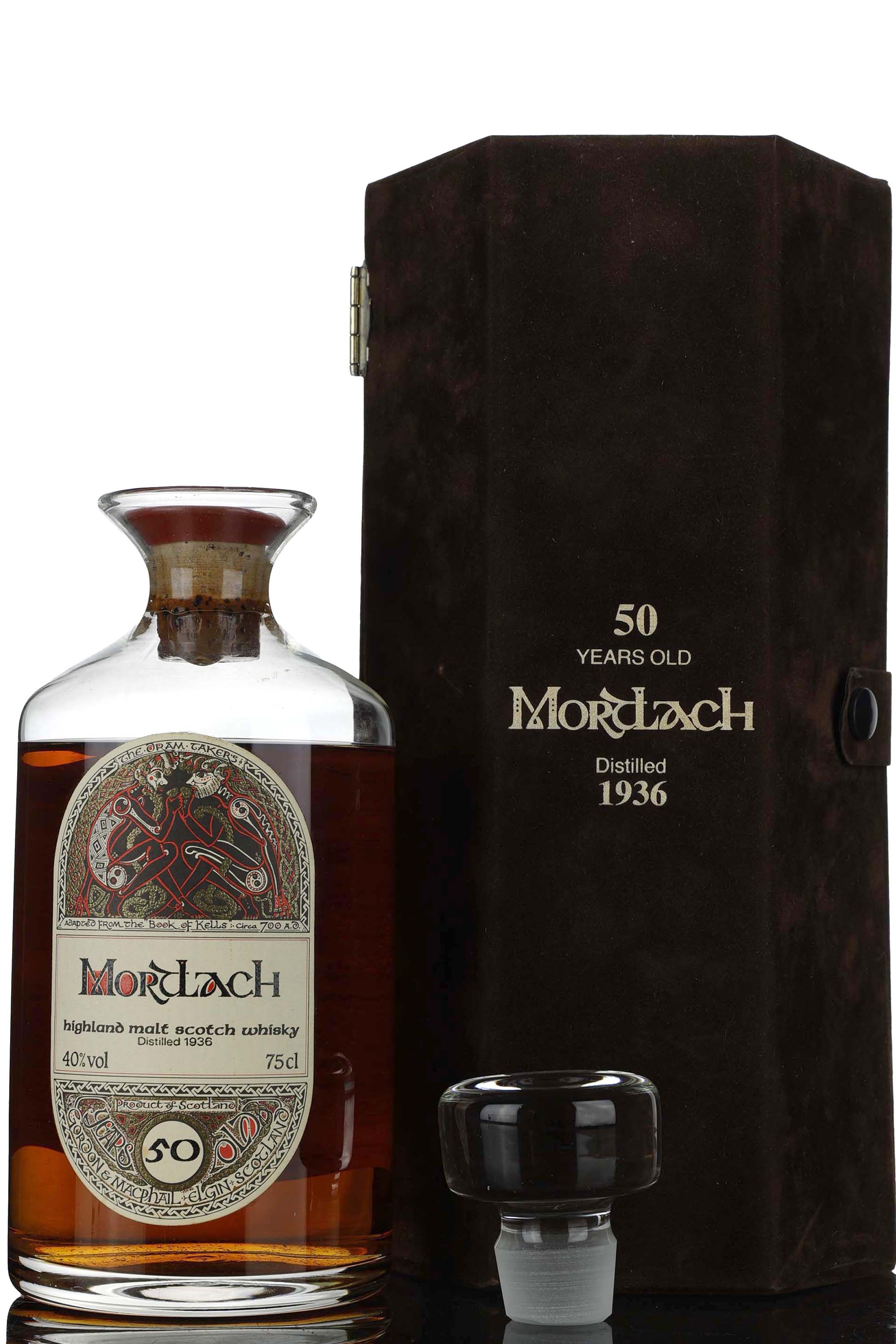 Mortlach 1936-1986 - 50 Year Old - Gordon & MacPhail - Book Of Kells