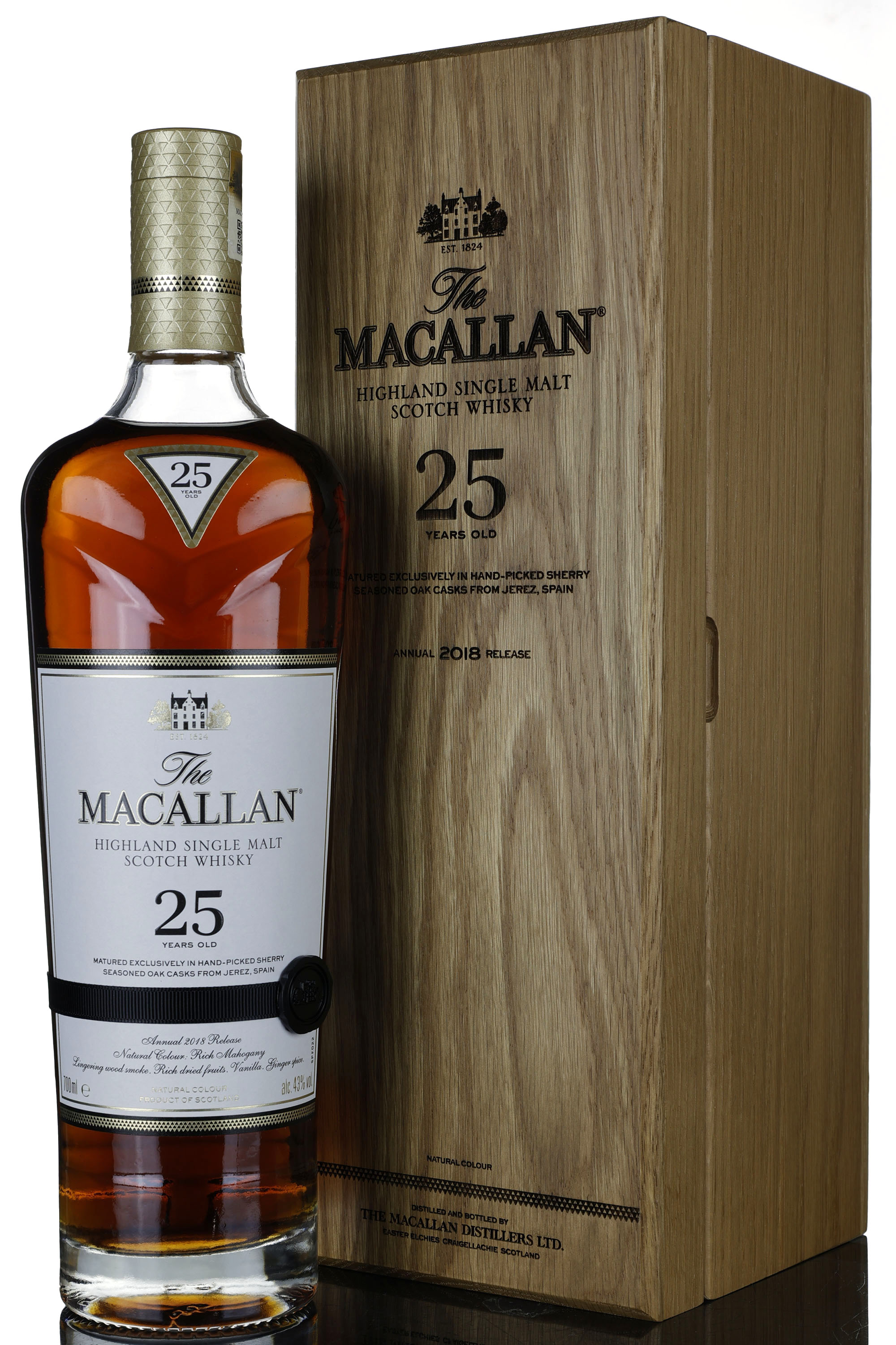 Macallan 25 Year Old - Sherry Cask - 2018 Release