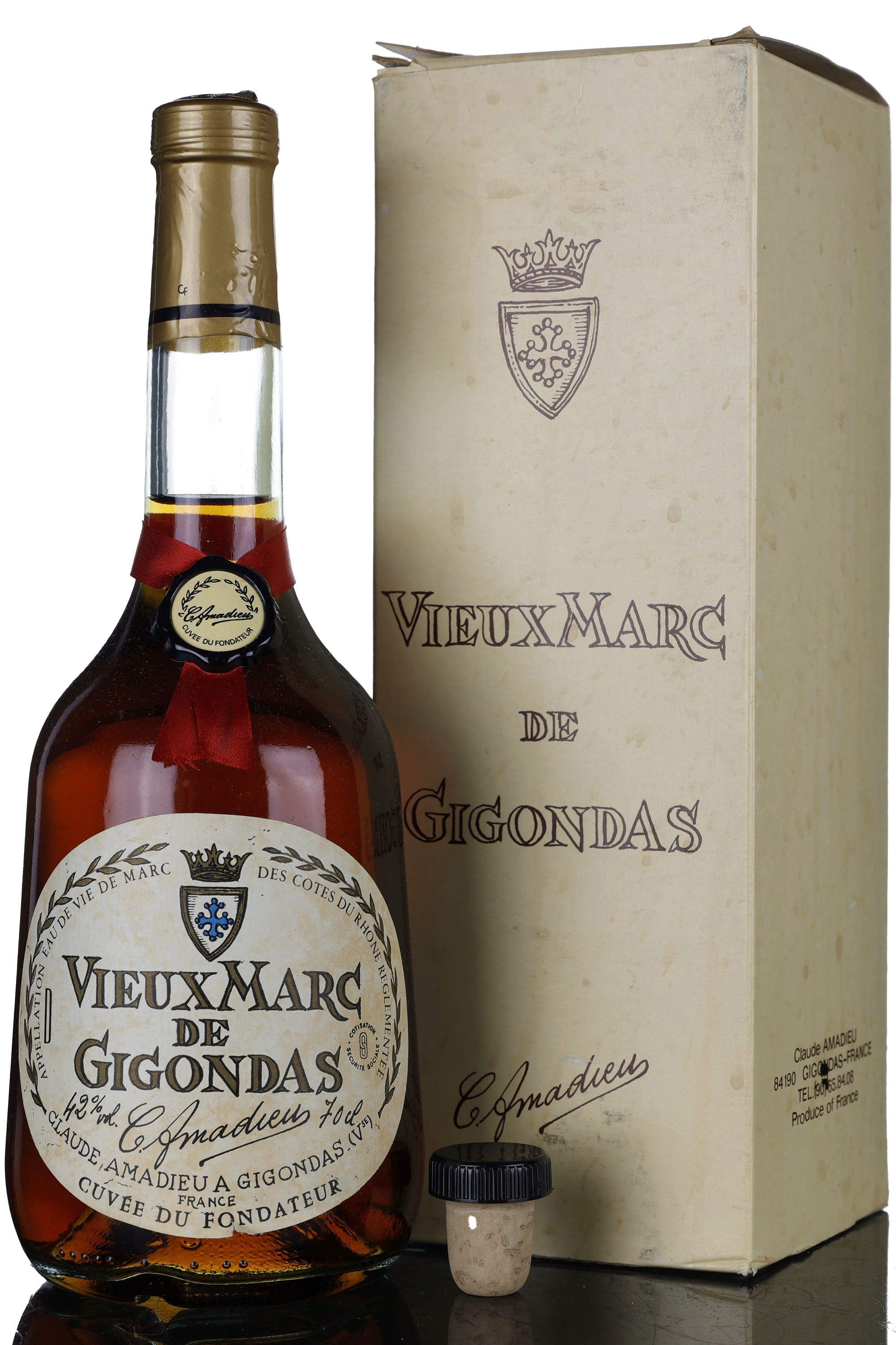 Claude Amadieu Vieux Marc De Gigondas Brandy
