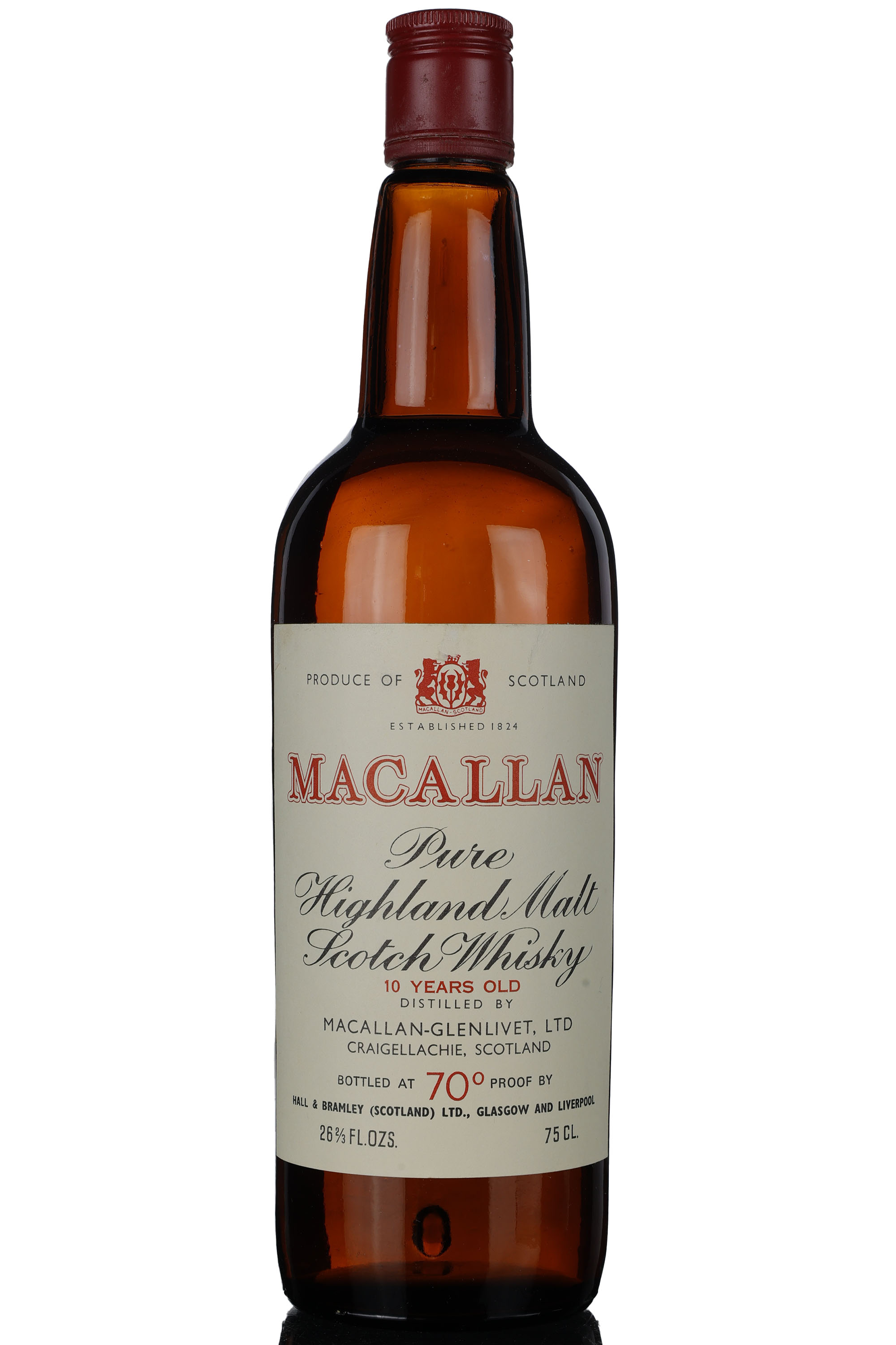 Macallan 10 Year Old -  Hall & Bramley - 1970s