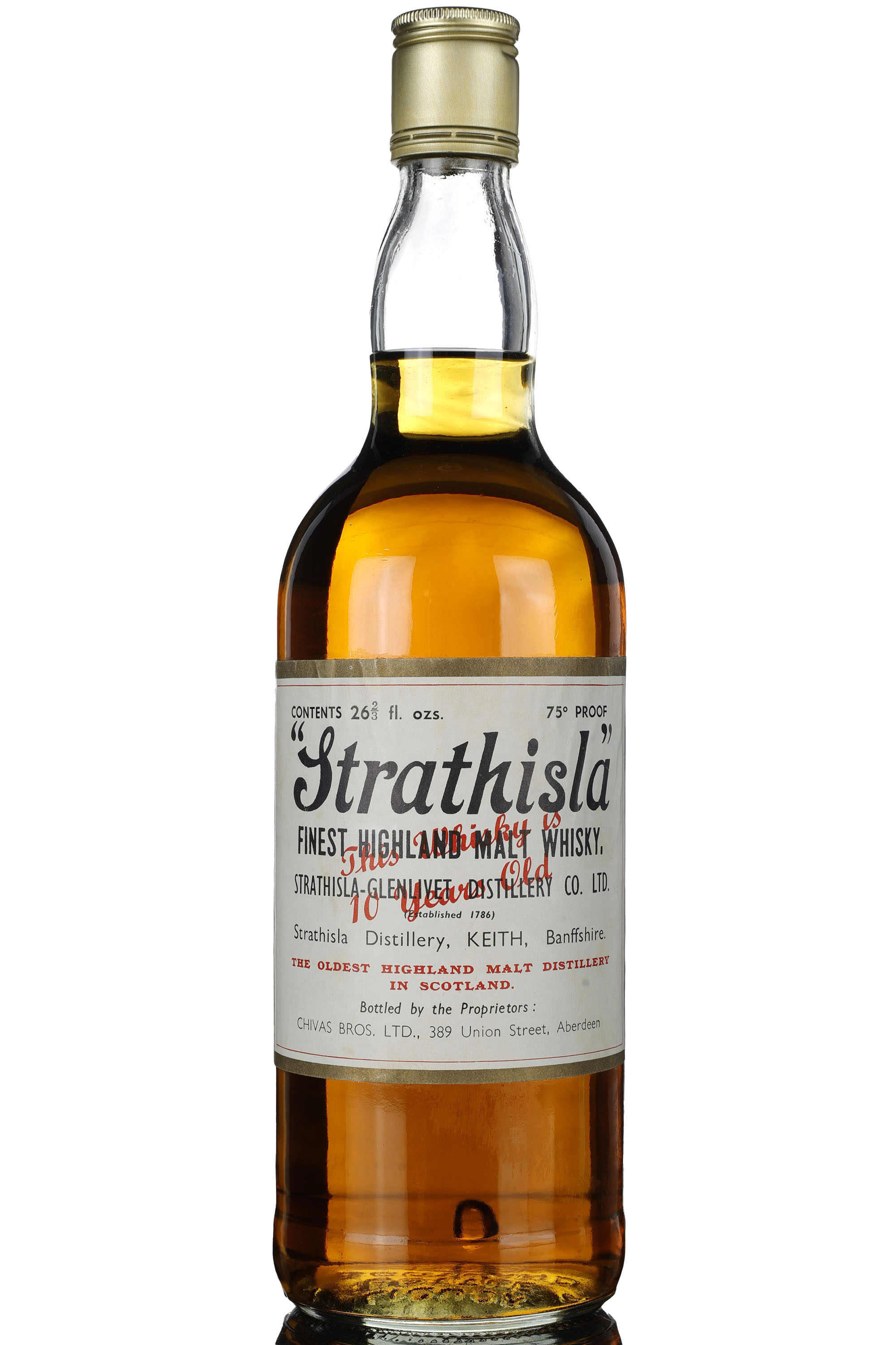 Strathisla 10 Year Old - Official Bottling - 1970s