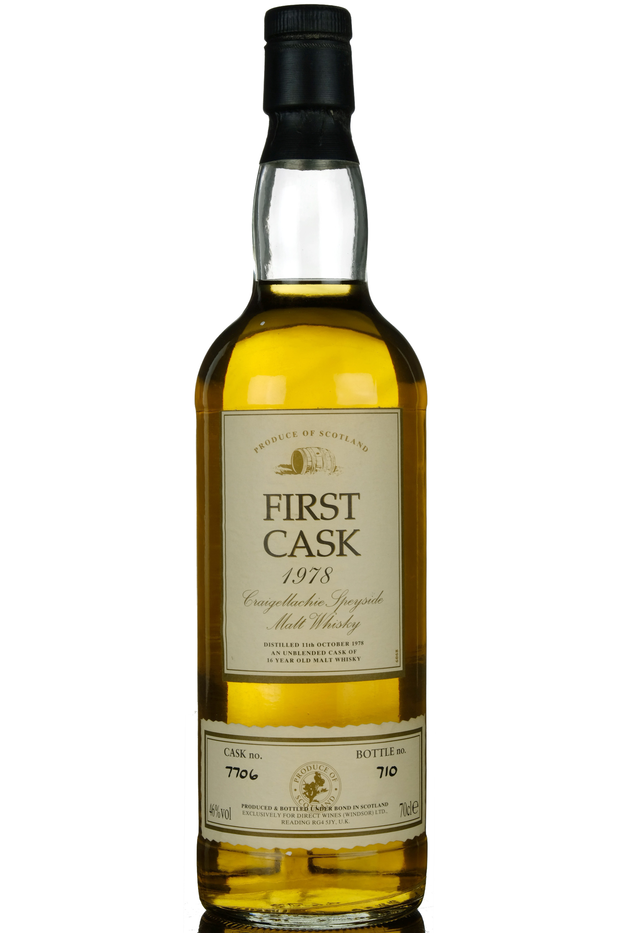 Craigellachie 1978 - 16 Year Old - First Cask - Single Cask 7706
